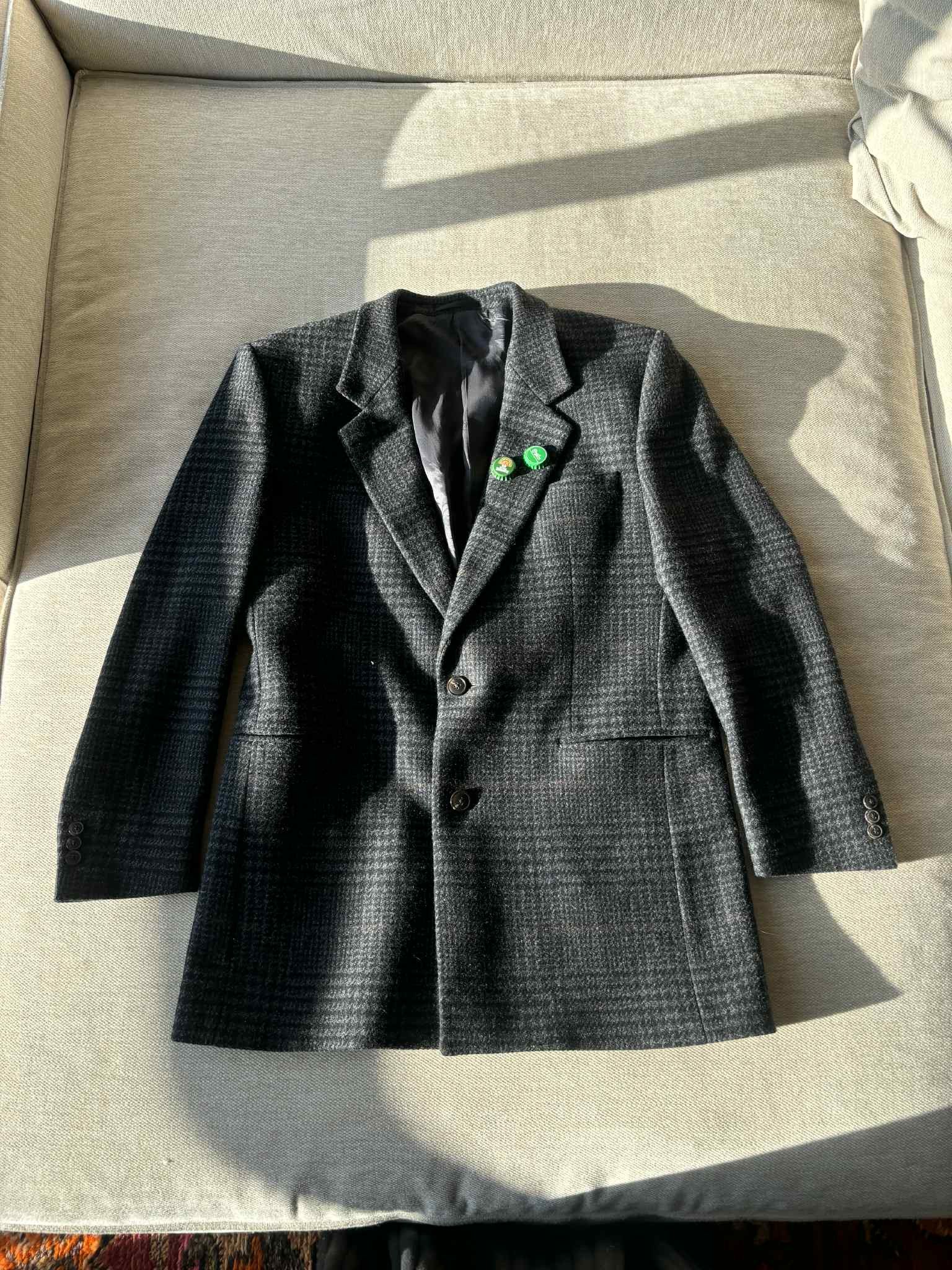 Martine Rose Martine Rose Single Breasted Check Wool Jacket - Grey Size 42L - 1 Thumbnail