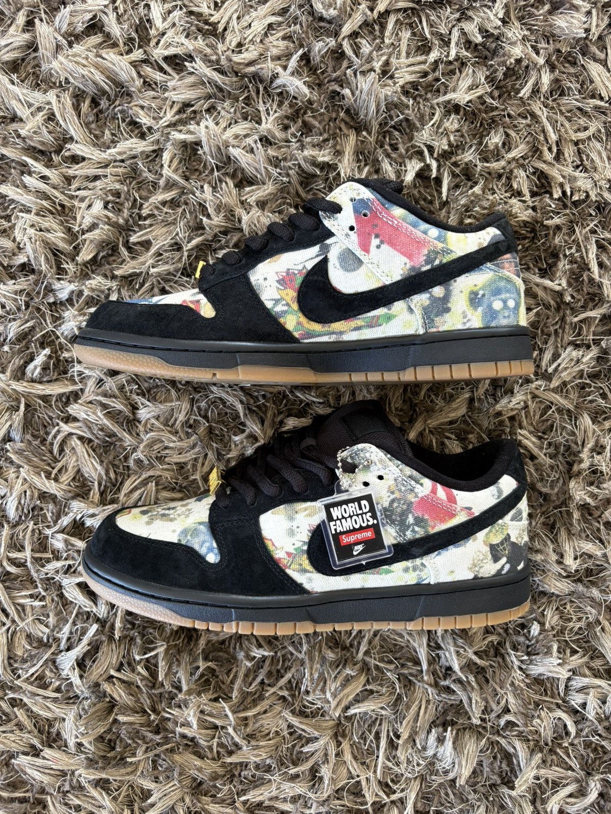 Nike × Supreme Nike SB Dunk Supreme Rammellzee Size US 6 / EU 39 - 4 Thumbnail