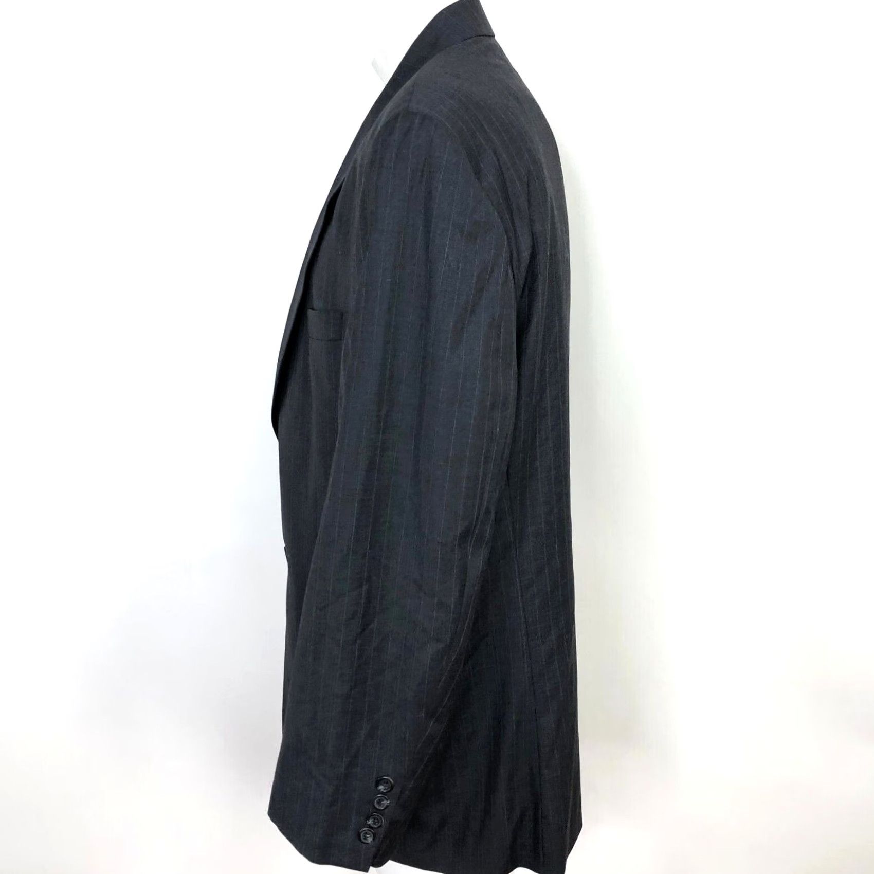 Ralph Lauren Lauren Ralph Lauren Green Label 44R Wool Two Button Sport Coat Jacket Striped Notch Lapel Men’s 100% Wool Suit Coat Outerwear Size 44R - 3 Thumbnail