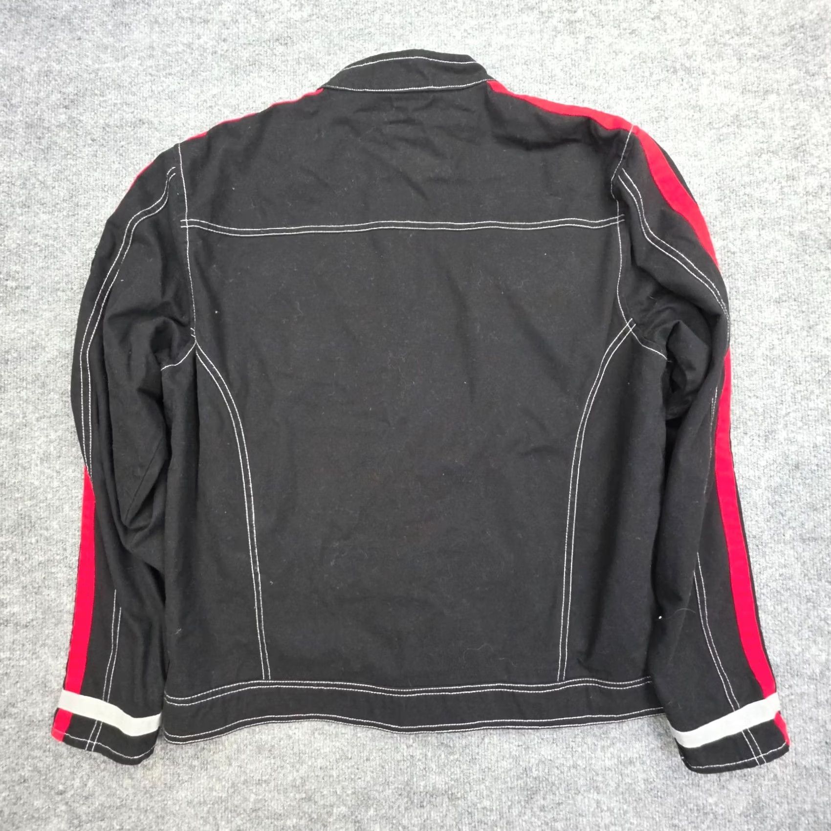Chase Authentics VINTAGE Kevin Harvick Chase Authentics NASCAR Jacket Size L Black Racer Striped Embroidered Men Regular Band Collar Jacket Size US L / EU 52-54 / 3 - 2 Thumbnail