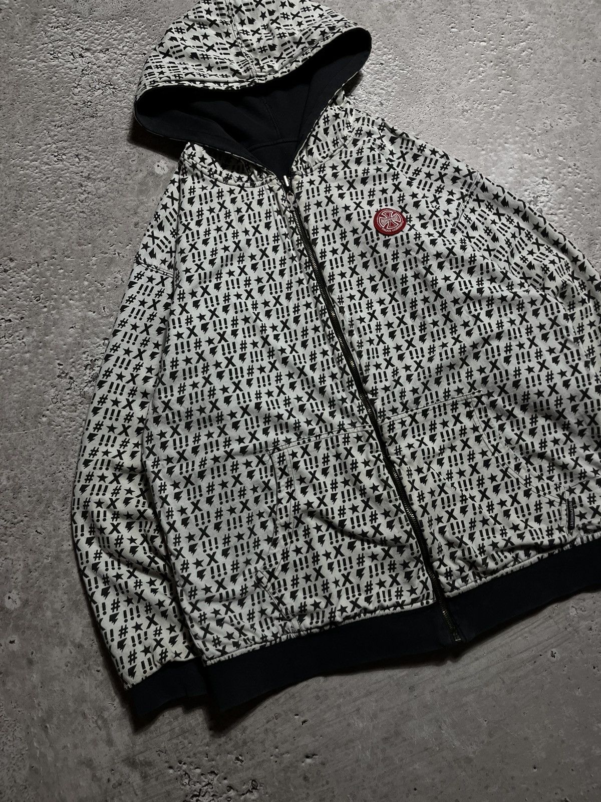 Independent Truck Co. × Japanese Brand Y2K reversible zip-up hoodie Independent logo graphic print Size US XL / EU 56 / 4 - 19 Thumbnail