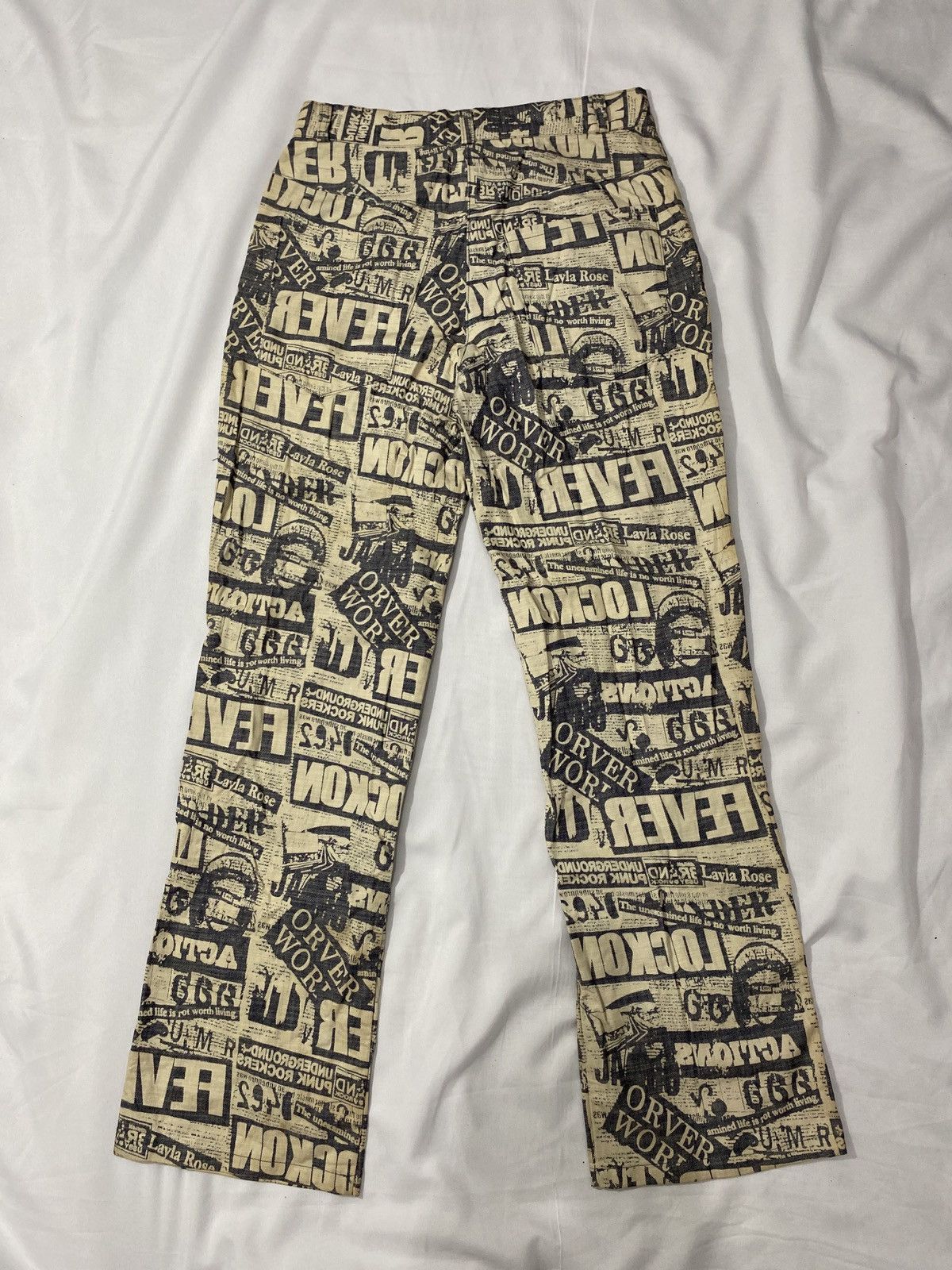 Hysteric Glamour Japanese Brand Darkvictory God Save The Queen NewsPaper Size US 29 - 2 Thumbnail