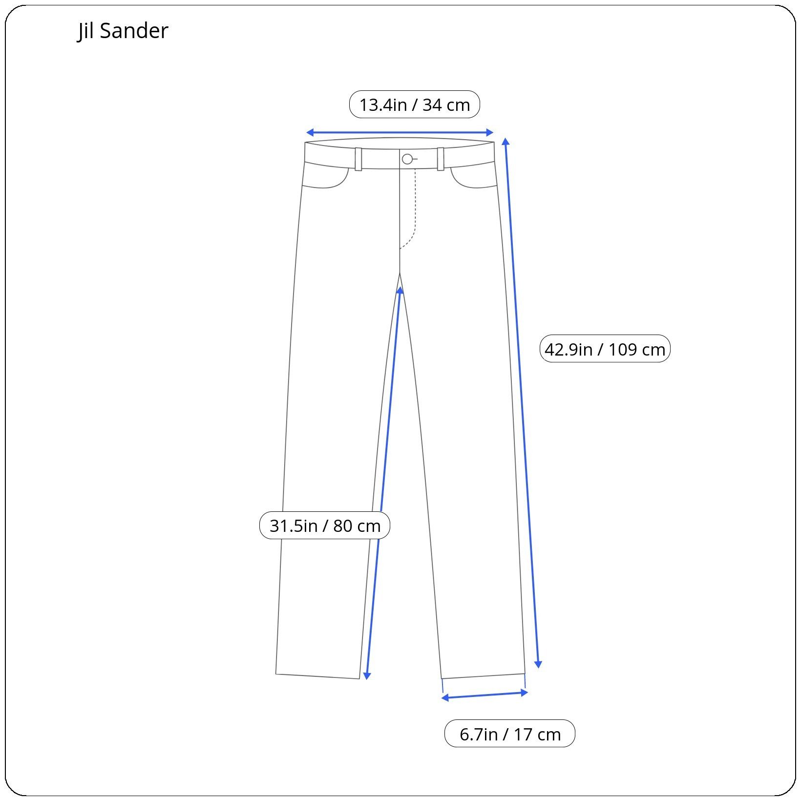 Jil Sander ⚡️QUICK SALE⚡️Jil Sander Blue Jeans Pants Size 26" / US 2 / IT 38 - 7 Thumbnail