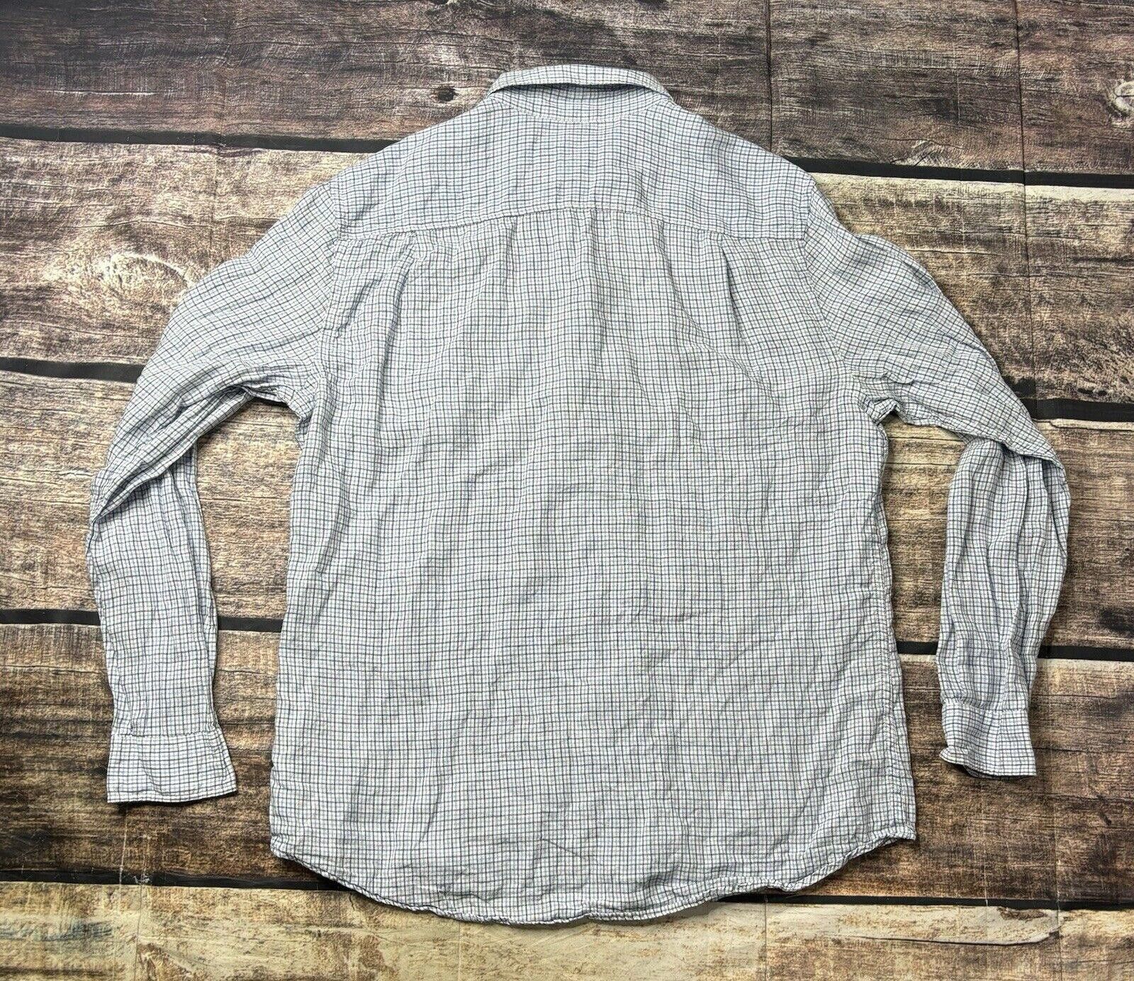 Black Brown 1826 Black Brown 1826 Linen Shirt Men's Large Plaid Blue Size US L / EU 52-54 / 3 - 4 Thumbnail