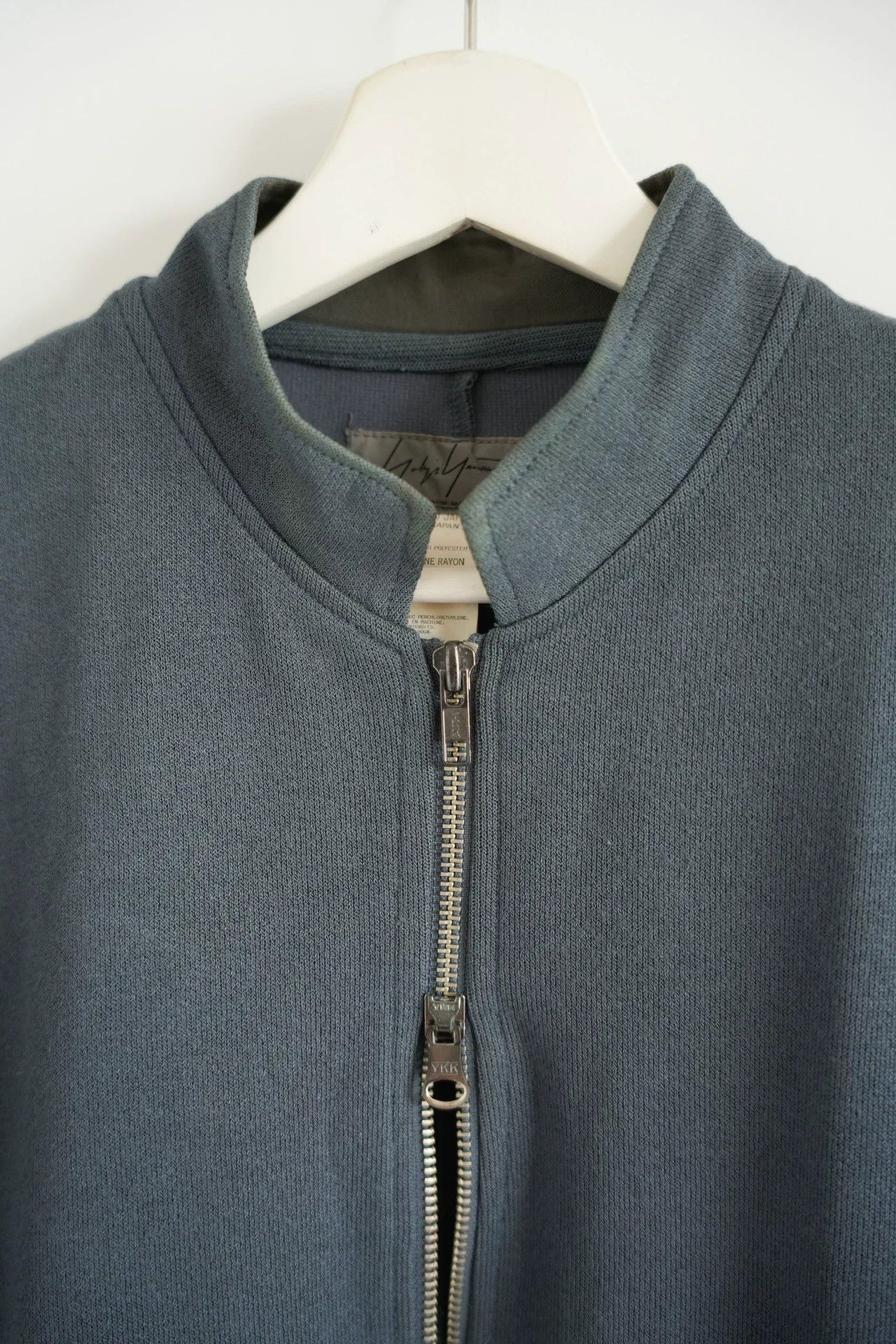 Yohji Yamamoto Yohji Yamamoto 98SS FogBlue Zip ShortSleeve Jacket Size US M / EU 48-50 / 2 - 4 Thumbnail
