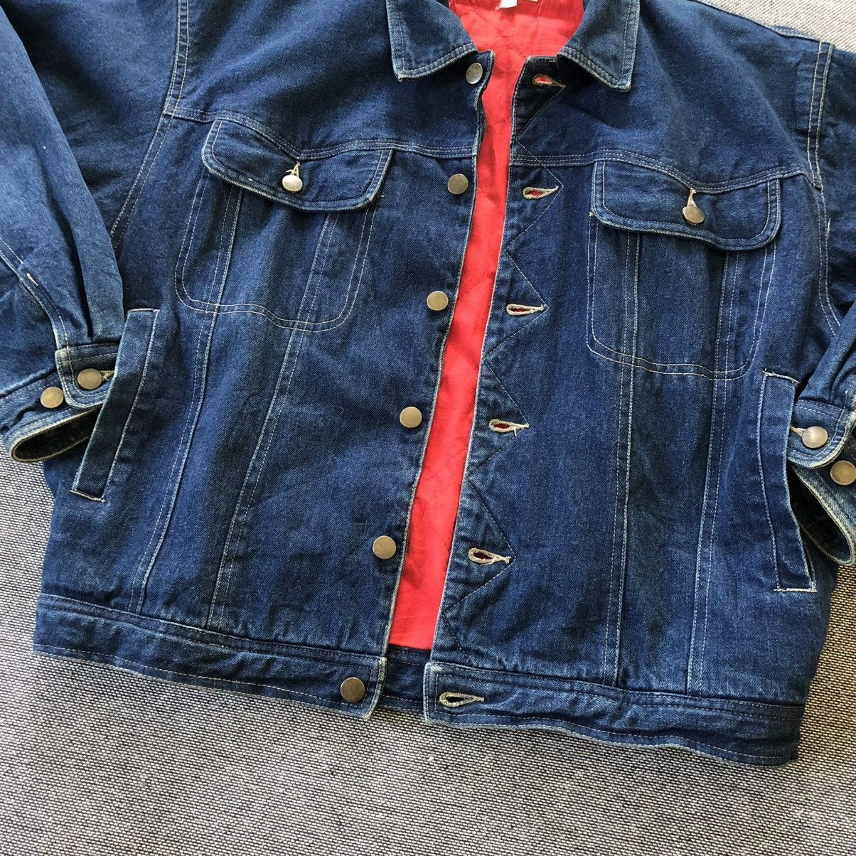 Vintage Pitch 45 Rugged Wear Buckle Back Denim Jacket Size US M / EU 48-50 / 2 - 9 Thumbnail