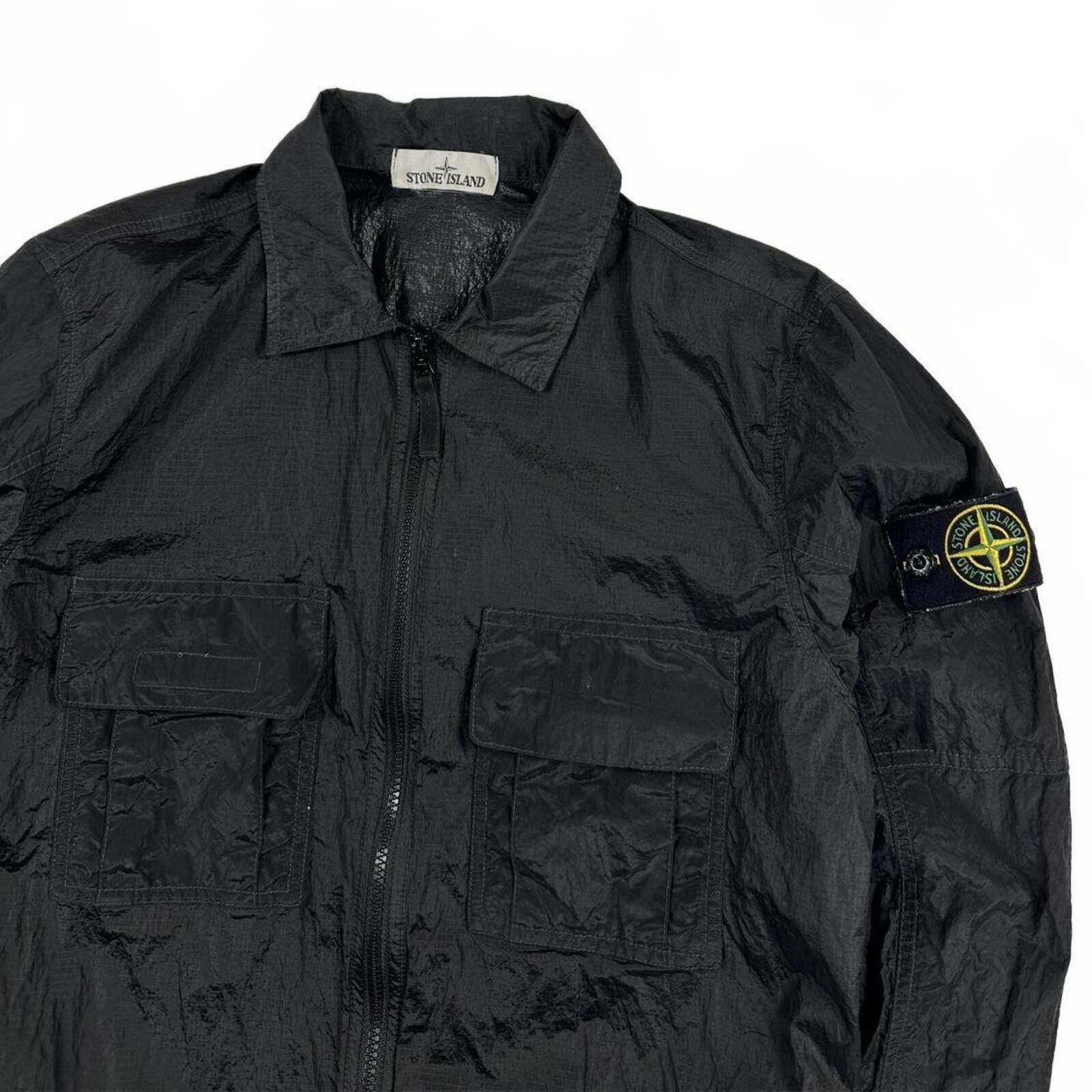 Stone Island Stone Island Nylon Metal Ripstop Overshirt Black Small Size US S / EU 44-46 / 1 - 2 Thumbnail