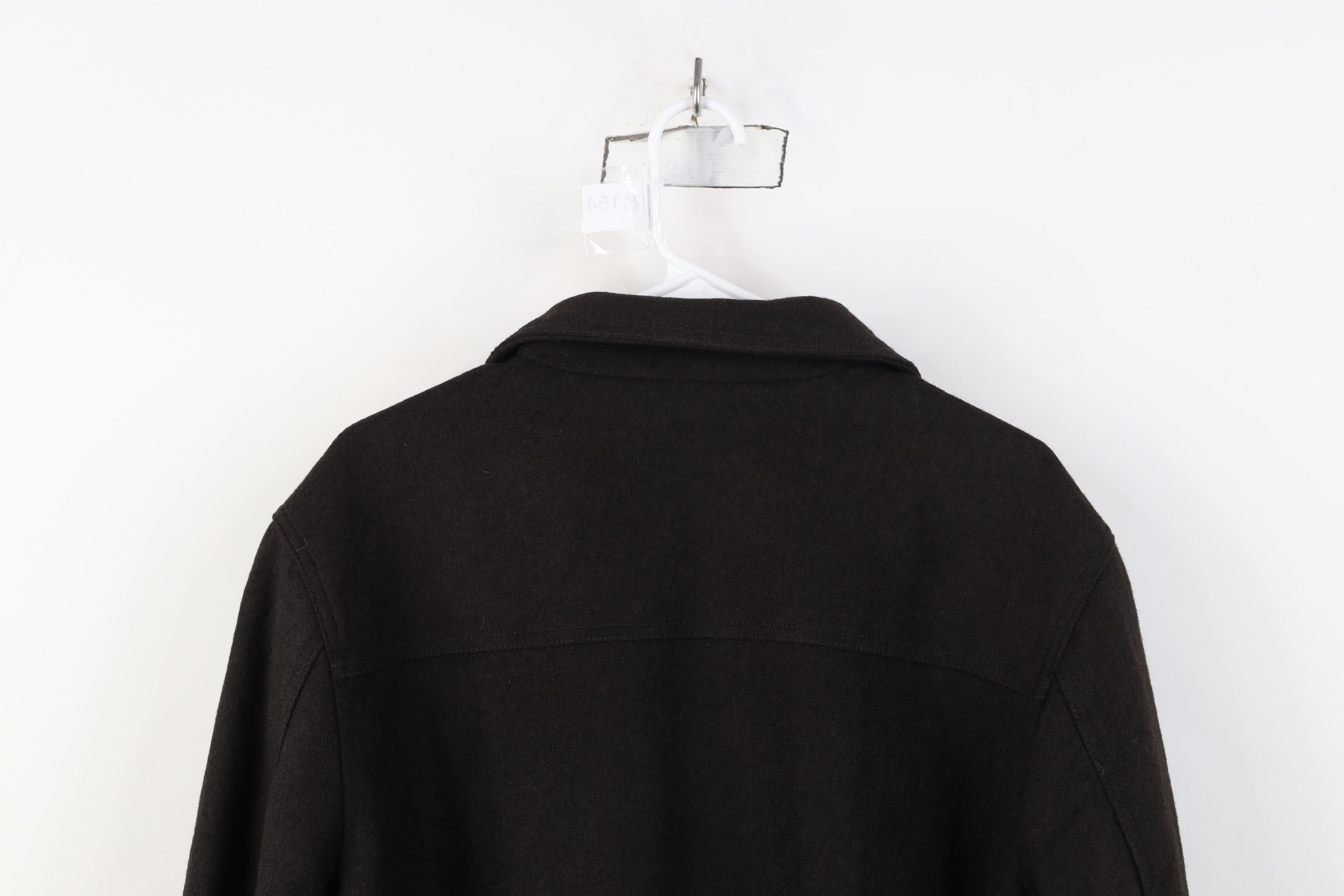 Banana Republic Banana Republic Wool Button Trucker Jacket Chocolate Brown Size US L / EU 52-54 / 3 - 11 Thumbnail