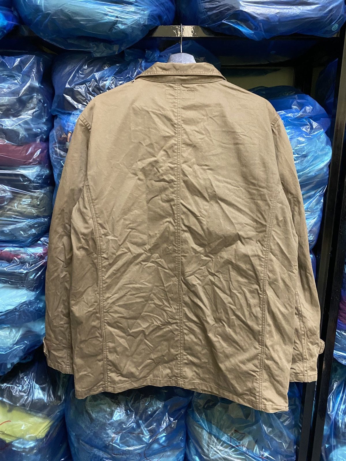 Denime Denime Japan Vintage Khaki Work Jacket –Made in Japan Size US L / EU 52-54 / 3 - 9 Thumbnail
