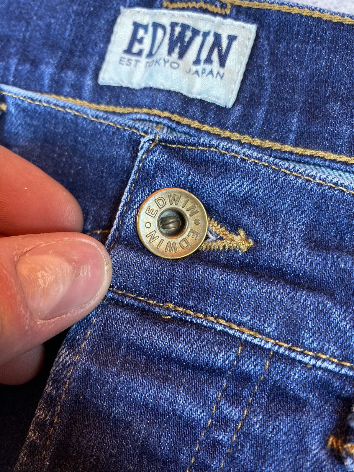 Designer × Edwin × Japanese Brand Edwin Men’s Blue Denim Jeans Size 34x34 Size US 34 / EU 50 - 9 Thumbnail