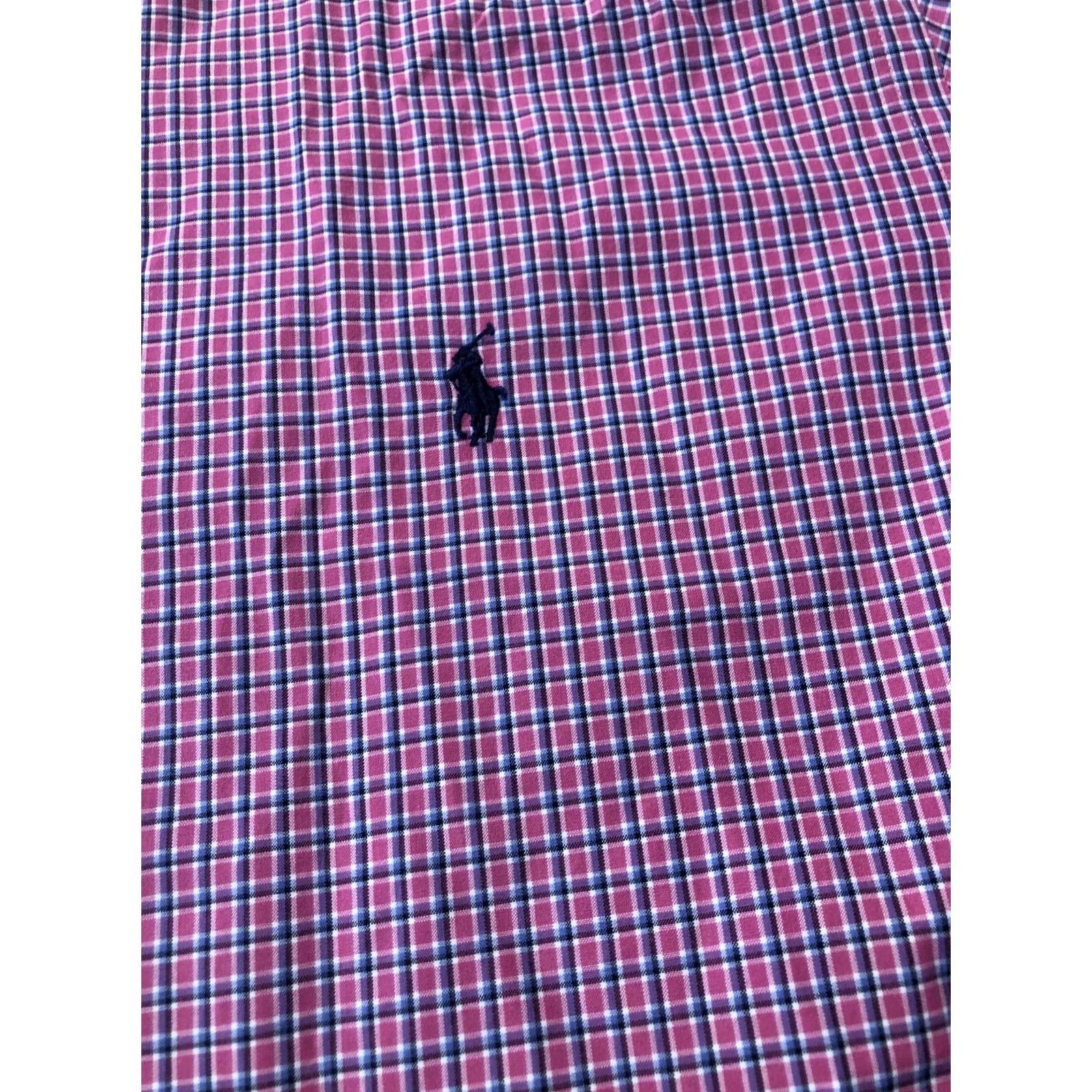 Ralph Lauren Ralph Lauren Shirt Mens Large Pink Check Custom Fit Long Sleeve Button Down Size US L / EU 52-54 / 3 - 3 Thumbnail