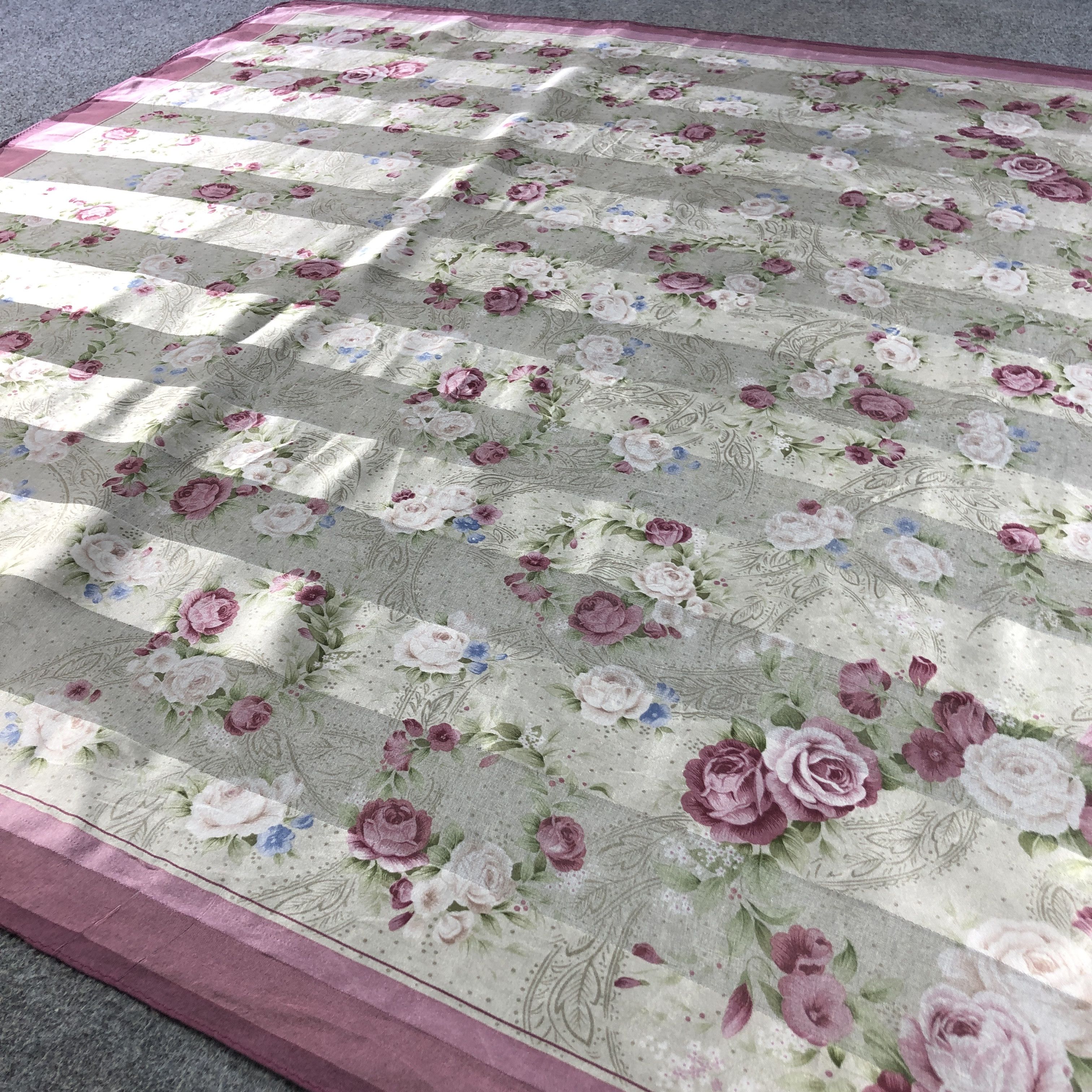 Japanese Brand Jun Ashida Floral Silk Scarf M1125 Size ONE SIZE - 3 Thumbnail