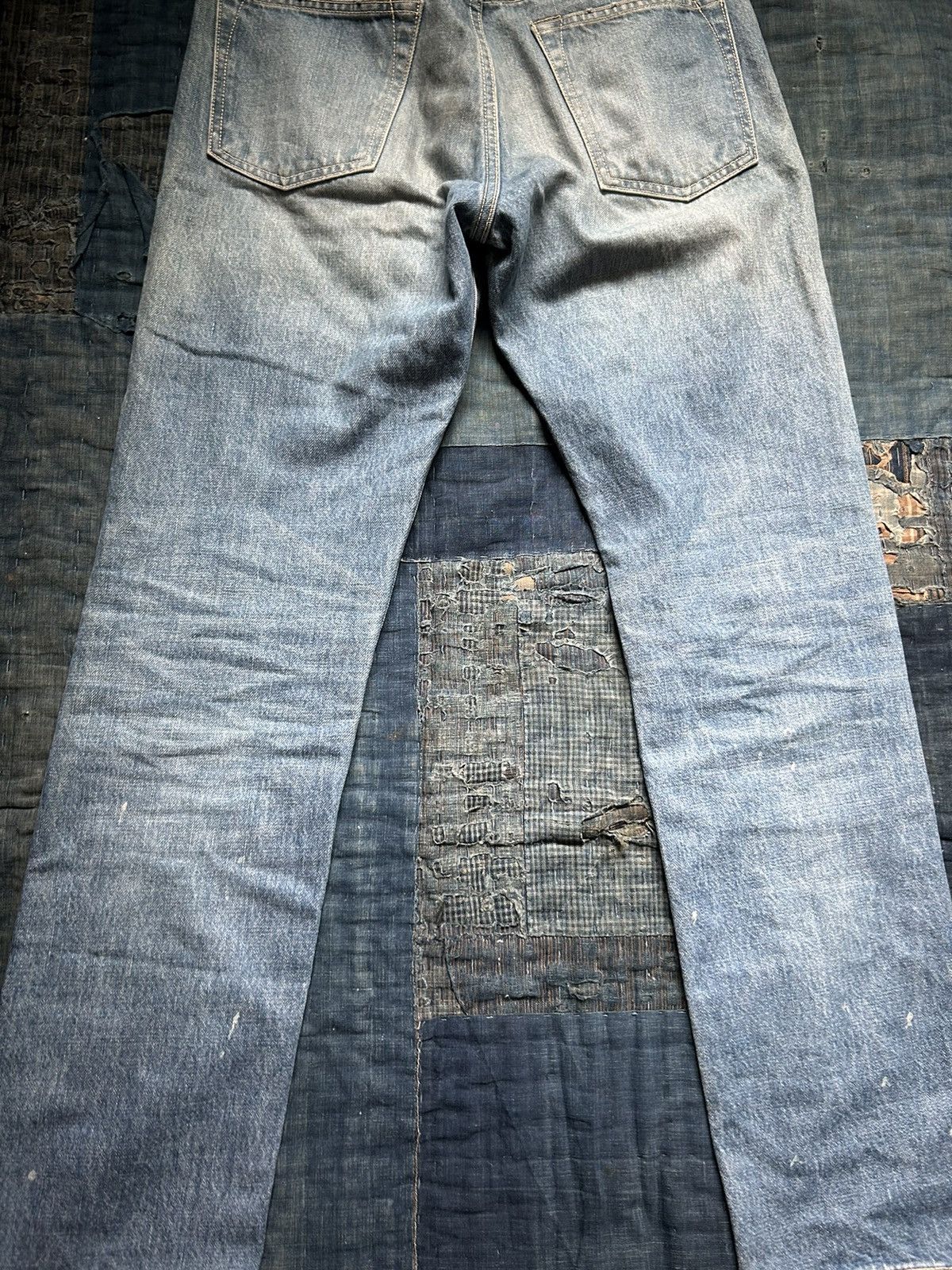 Kapital × Kapital Kountry Kapital Monkey Cisco Denim 3 Year Processed Size US 29 - 8 Thumbnail