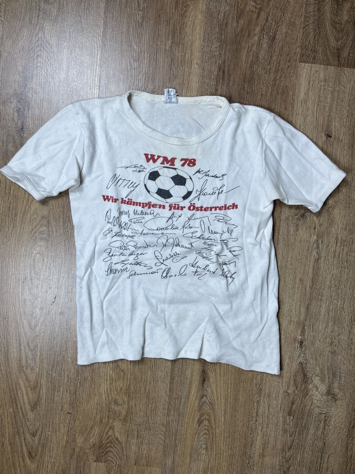 Vintage ➕ 1978 World Cup Austria true vintage t-shirt collectible t Size US L / EU 52-54 / 3 - 1 Thumbnail