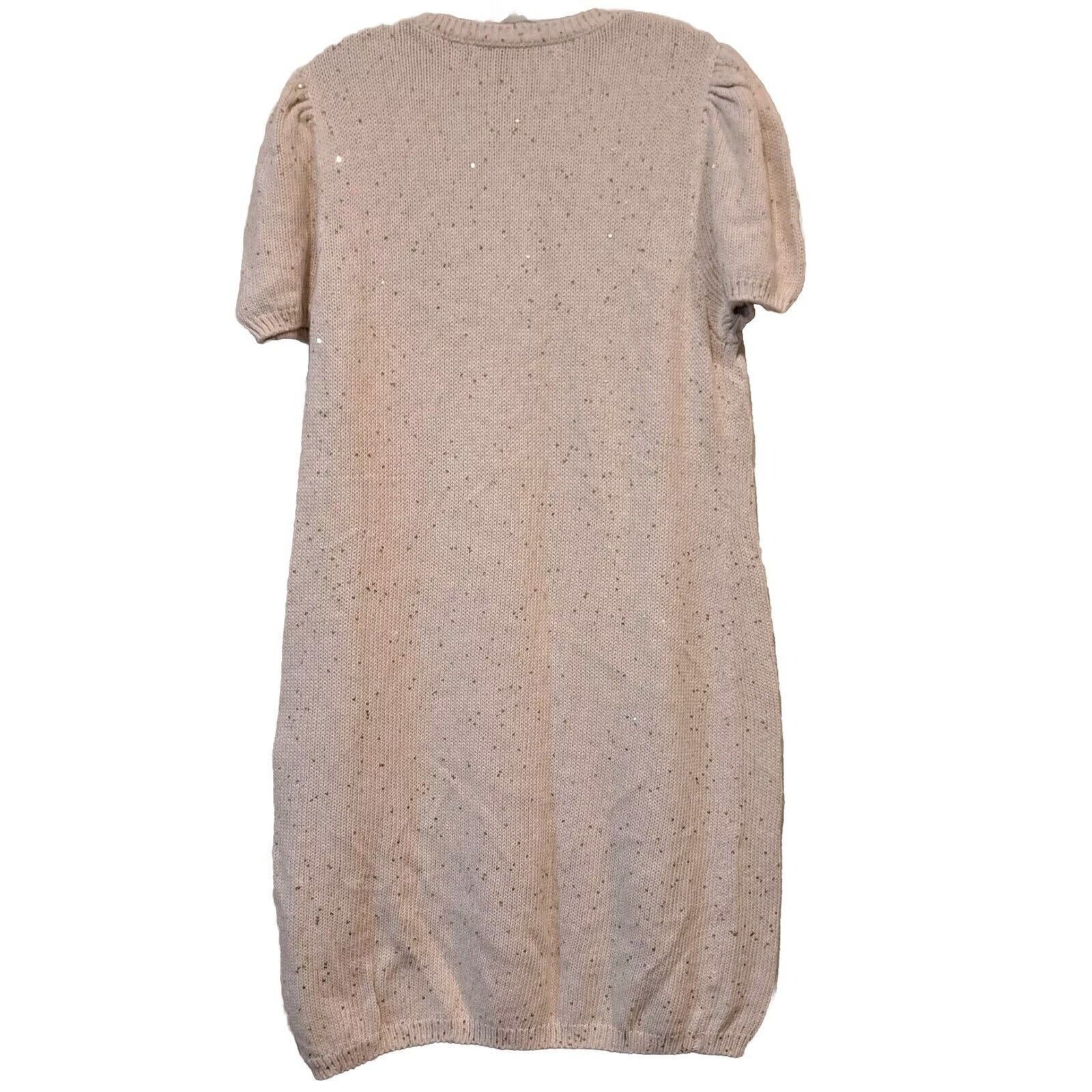 Generation Love GENERATION LOVE Viola Sequin Beige Sweater Dress Women's XL Size XL / US 12-14 / IT 48-50 - 3 Thumbnail