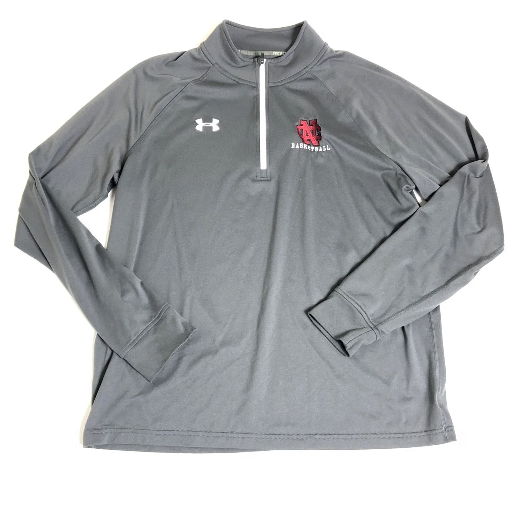 Under Armour Under Armour Long Sleeve Top JZ85 Gray L Regular Men Quarter Zip All Seasons Sports Activewear Size US L / EU 52-54 / 3 - 2 Thumbnail