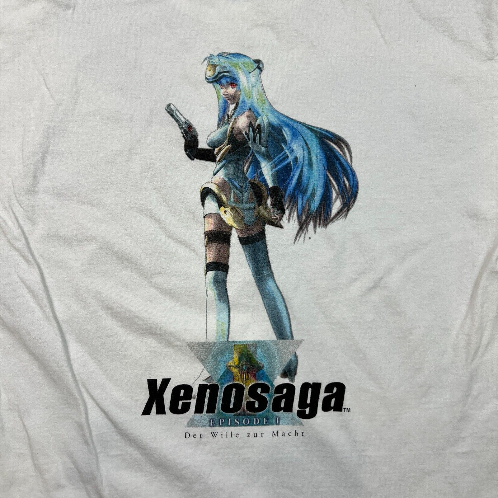 Playstation Vintage 2003 Namco Xenosaga T Shirt Episode 1 KOS-MOS Tee Size US XL / EU 56 / 4 - 2 Thumbnail