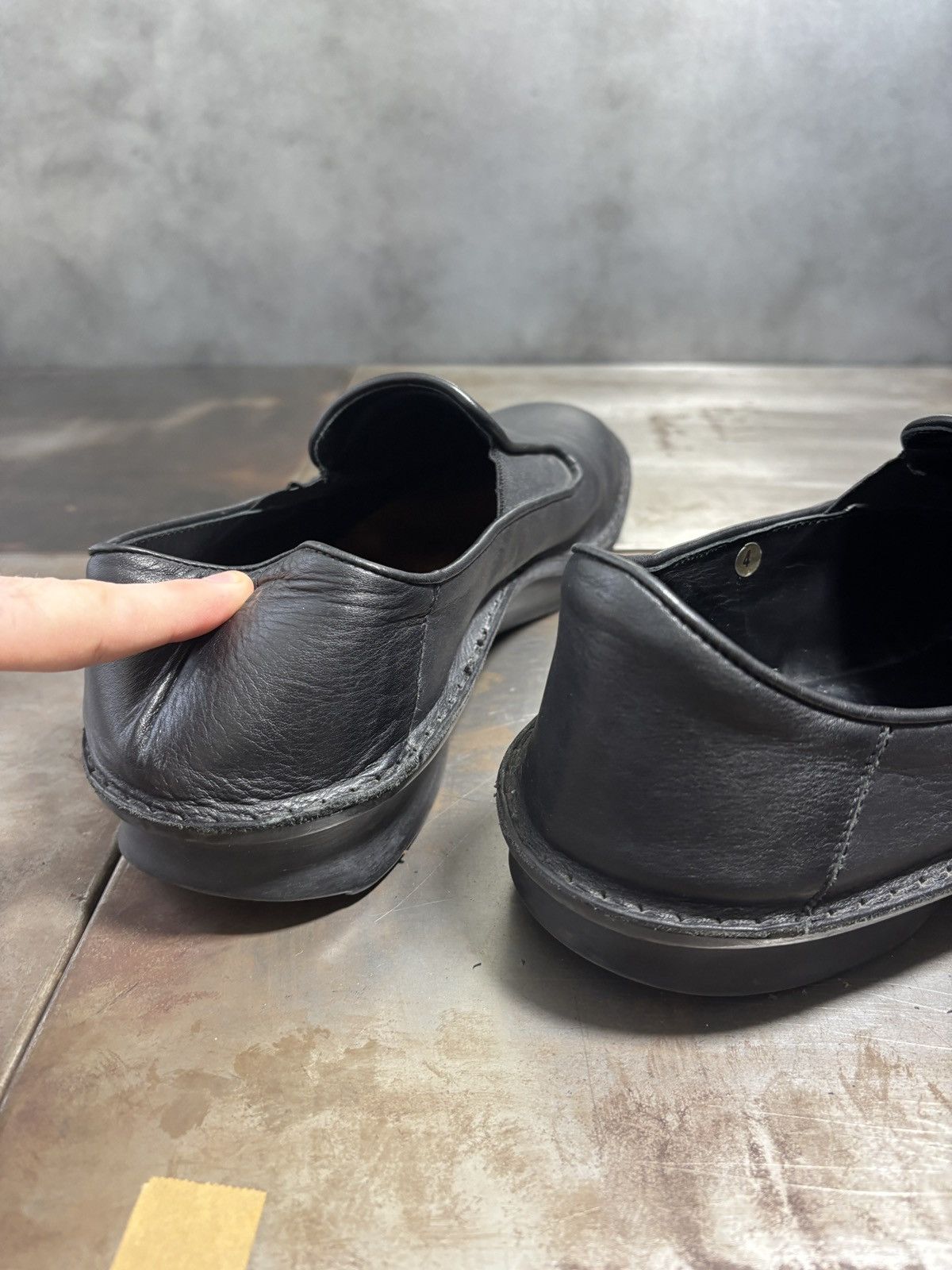 Bruno Bordese 2000s Clone by Bruno Bordese Leather Loafers Designer Square Size US 12 / EU 45 - 20 Thumbnail