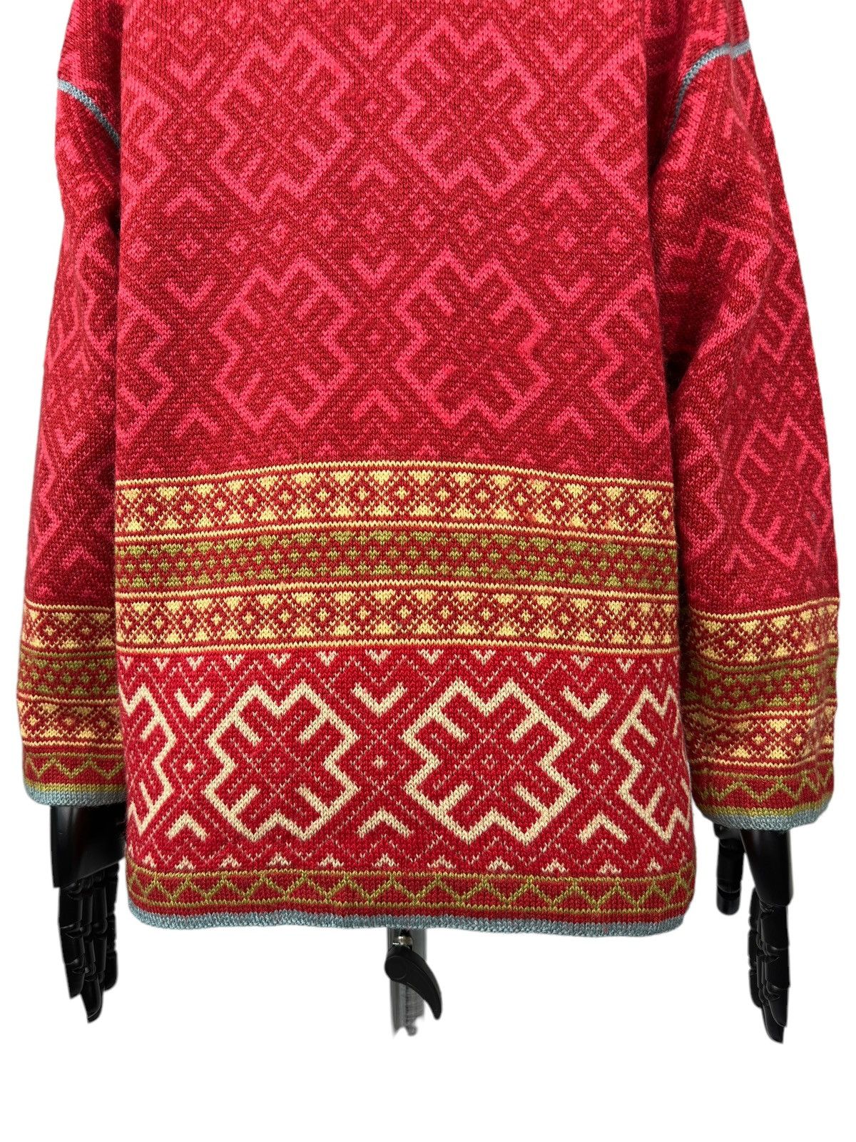 Other OLEANA 100% WOOL TRADITIONAL NORWEGIAN CARDIGAN SWEATER Size M / US 6-8 / IT 42-44 - 10 Thumbnail