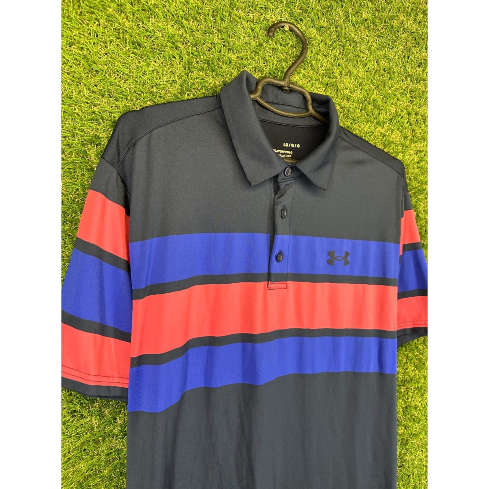 Under Armour Under Armour Performance Polo Shirt Men L Navy blue Solid Short Sleeve 2021 Polo Size US L / EU 52-54 / 3 - 3 Thumbnail