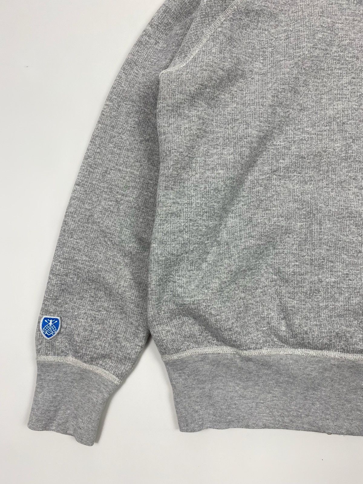 Orcival Orcival France Blank Grey French Terry Cotton Zip Hoodie Size S / US 4 / IT 40 - 11 Thumbnail