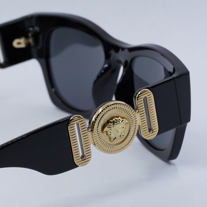 Versace Versace VE4479U GB1/87 Sunglasses Black Square Frame Size ONE SIZE - 7 Thumbnail