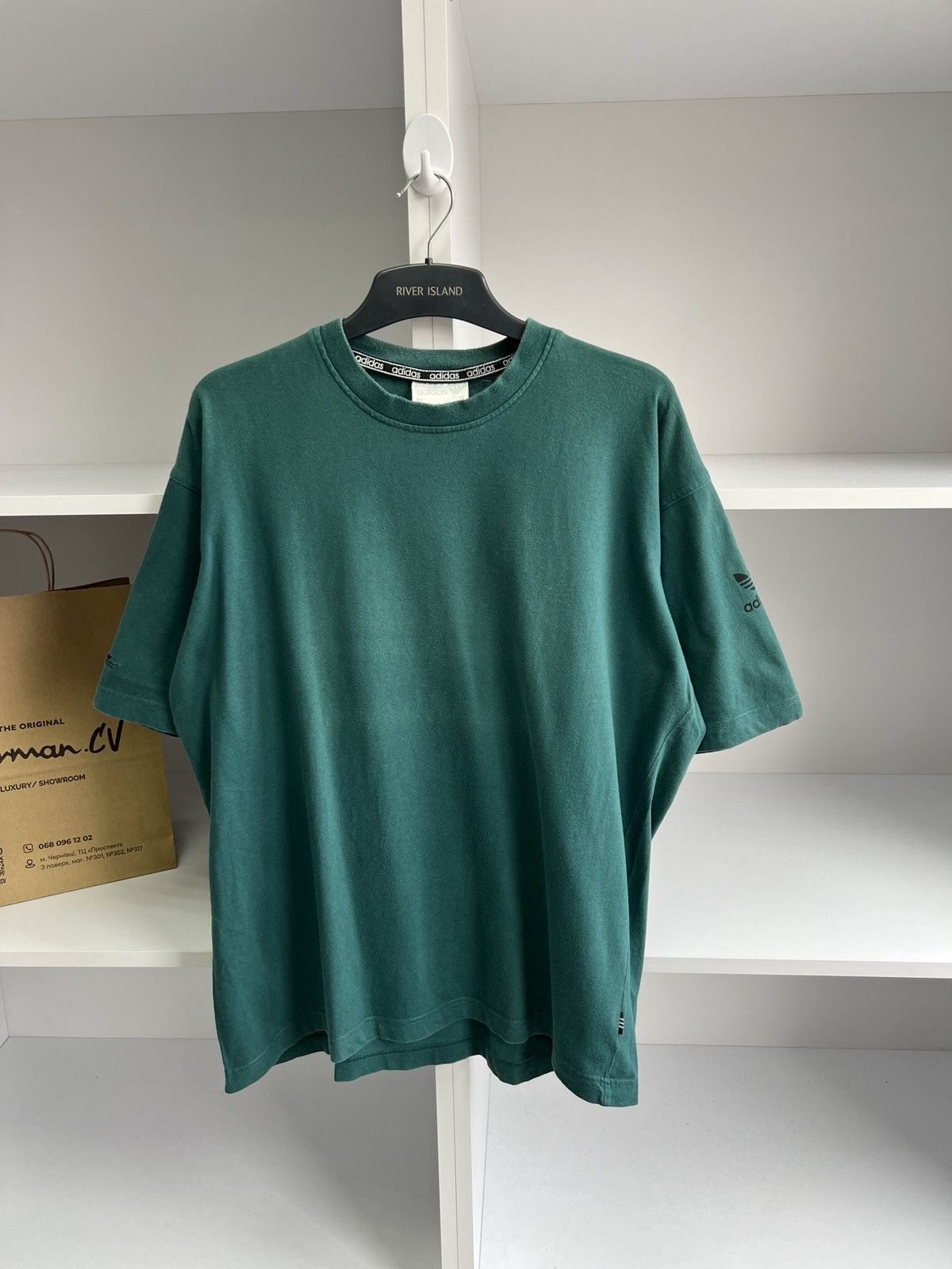 Adidas × Vintage Vintage Adidas Green 90s style T-Shirt Size US L / EU 52-54 / 3 - 5 Thumbnail