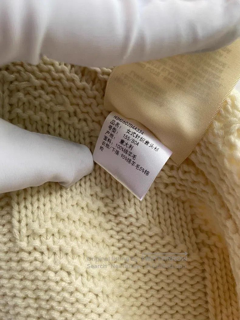 Hermes Hermes Beige Wool Cloak Sweater Size XXS / US 00 / IT 34 - 7 Thumbnail