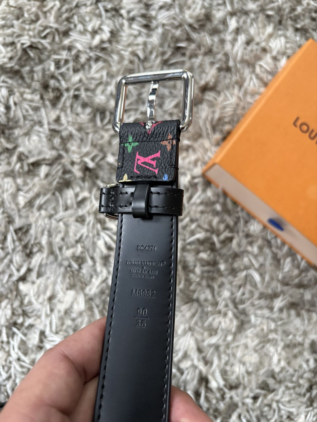 Louis Vuitton × Takashi Murakami Louis vuitton murakami belt Size 36 - 2 Thumbnail
