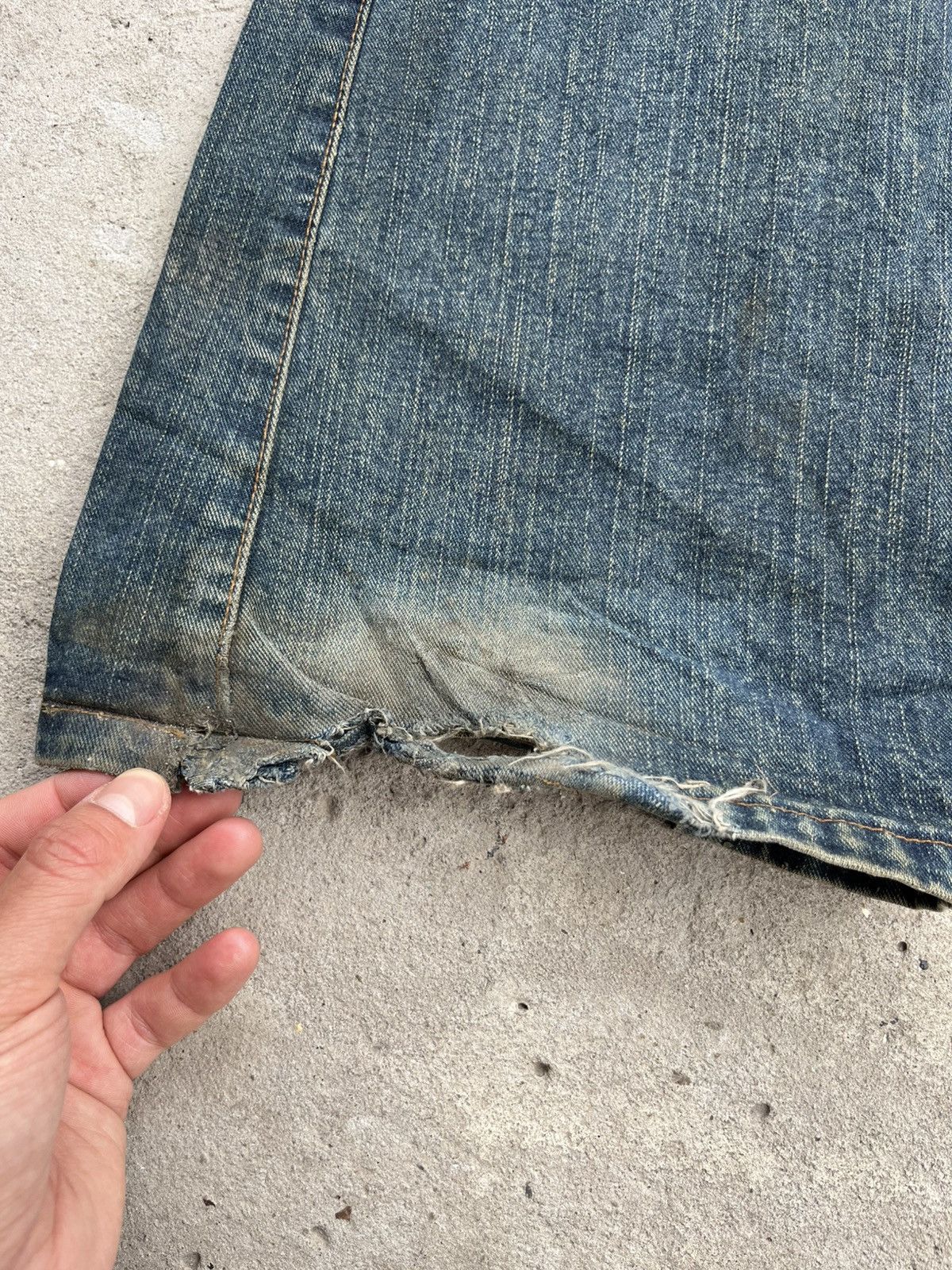 Miss Sixty Flared Miss Sixty Dirty Faded Denim Pants Jeans Y2K Japanese Size 32" / US 10 / IT 46 - 17 Thumbnail
