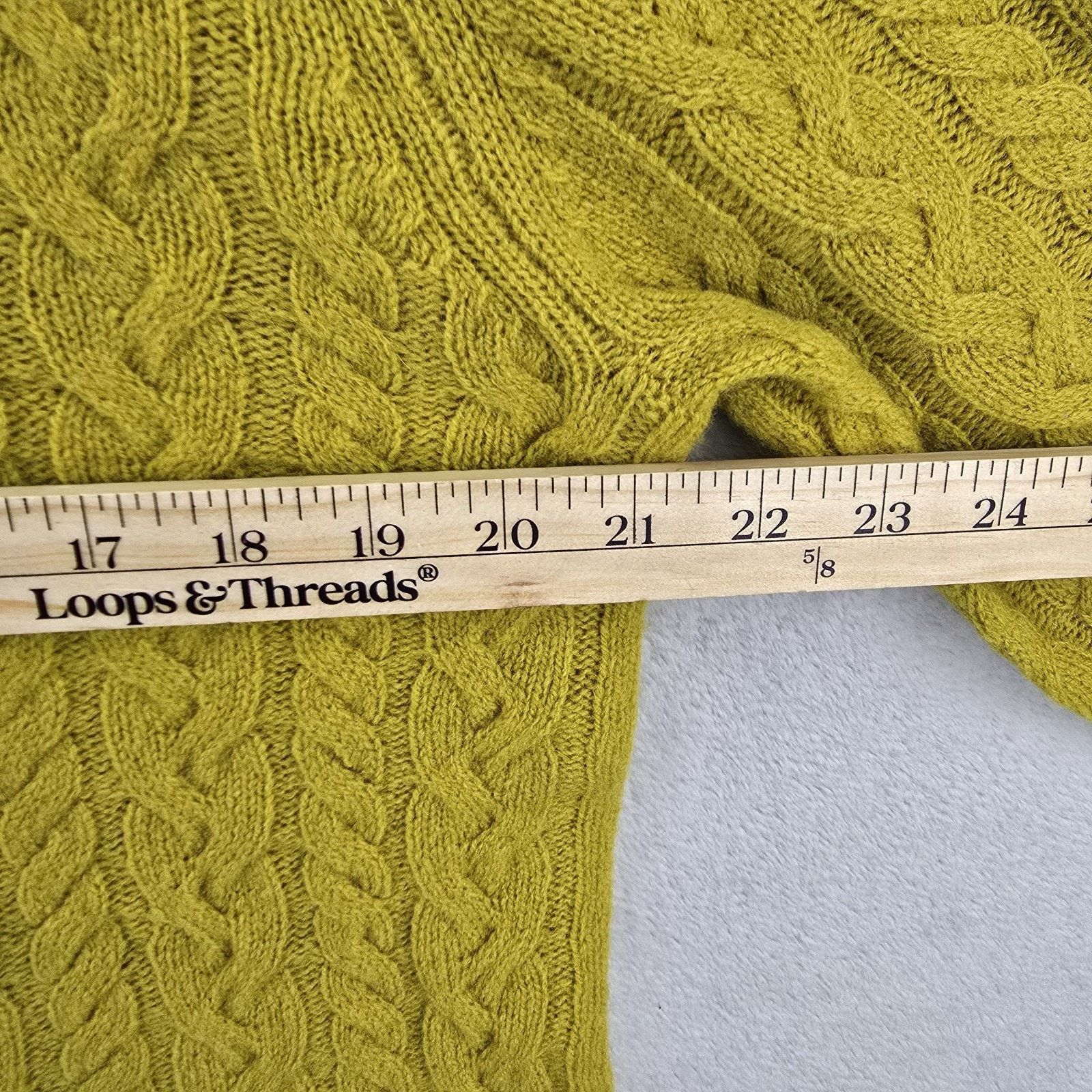 Todd Snyder Todd Snyder Lambs Wool Cable Knit Sweater Mens Medium Gold Size US M / EU 48-50 / 2 - 8 Thumbnail