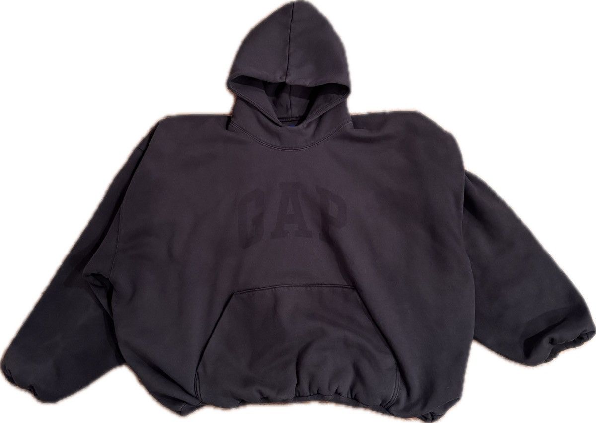image of Yeezy Gap Engineered By Balenciaga Dove Hoodie in Black, Men's (Size Large)
