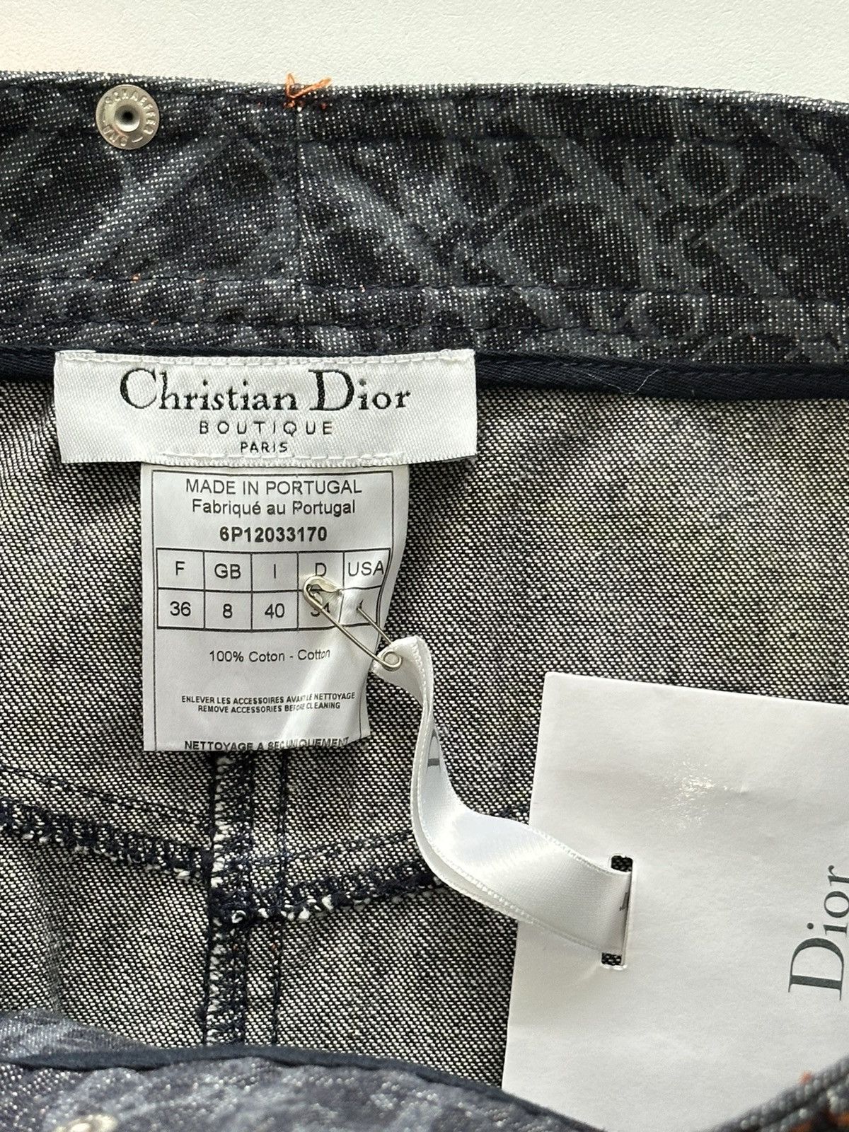 Dior Dior Trotter Denim Flight Mini Skirt Size 36" / US 14 / IT 50 - 5 Thumbnail