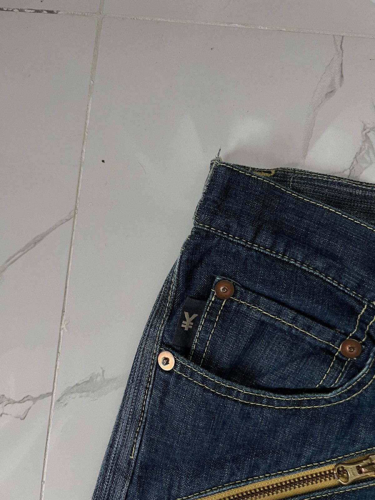 Michiko Koshino 00's YEN BY MICHIKO KOSHINO RARE RETRO JEANS ZIPPER ARCHIVE Size US 30 / EU 46 - 7 Thumbnail