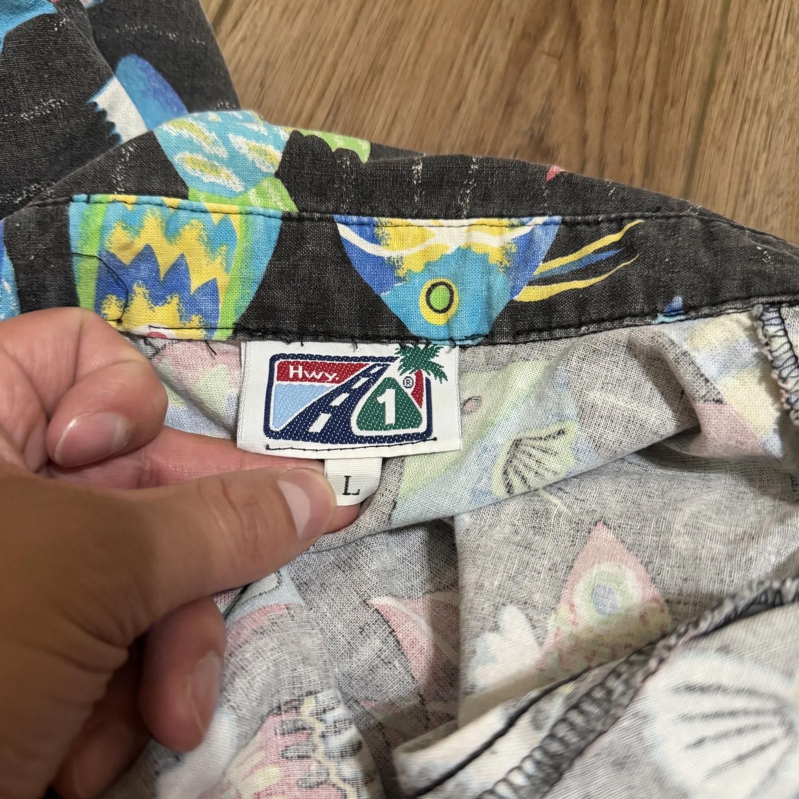 Other Vintage Art Fish Hawaiian Tropical Shirt 80s 90s Size US L / EU 52-54 / 3 - 4 Thumbnail