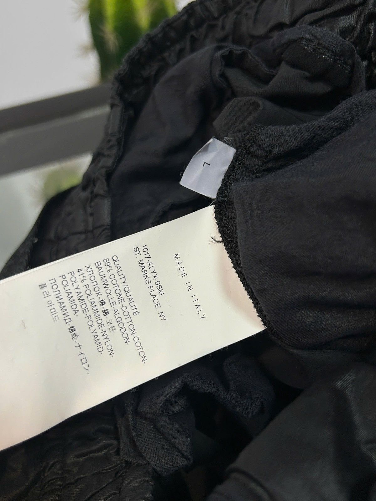 1017 ALYX 9SM 1017 ALYX 9SM Drawstring Waxed Pants Size US 31 - 4 Thumbnail