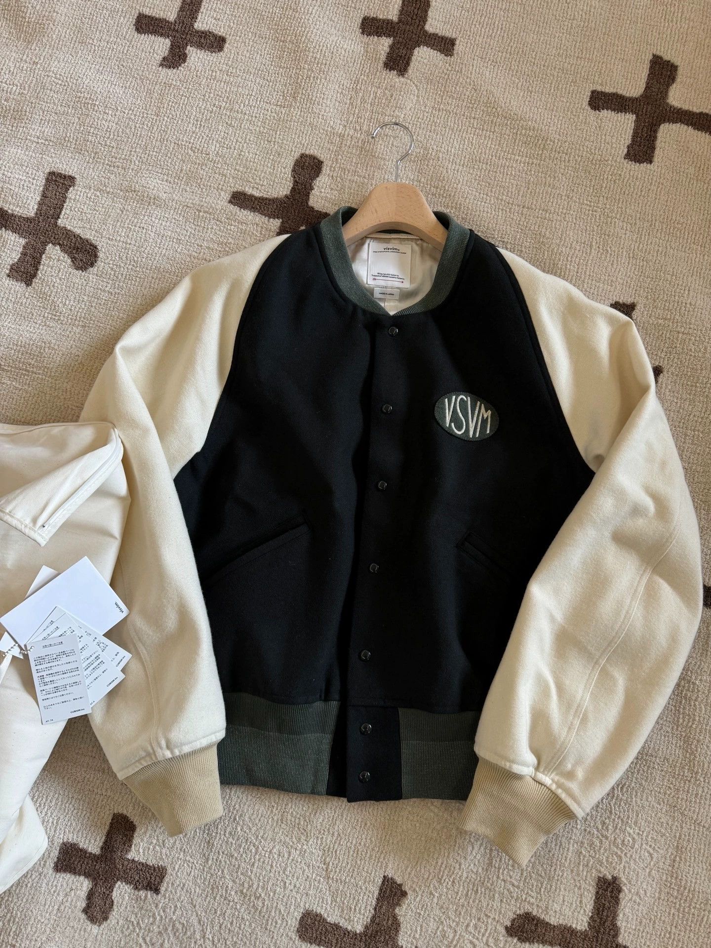 Visvim VISVIM 24SS Wool Blend Varsity Jacket Black Size 4 Size US XL / EU 56 / 4 - 1 Thumbnail