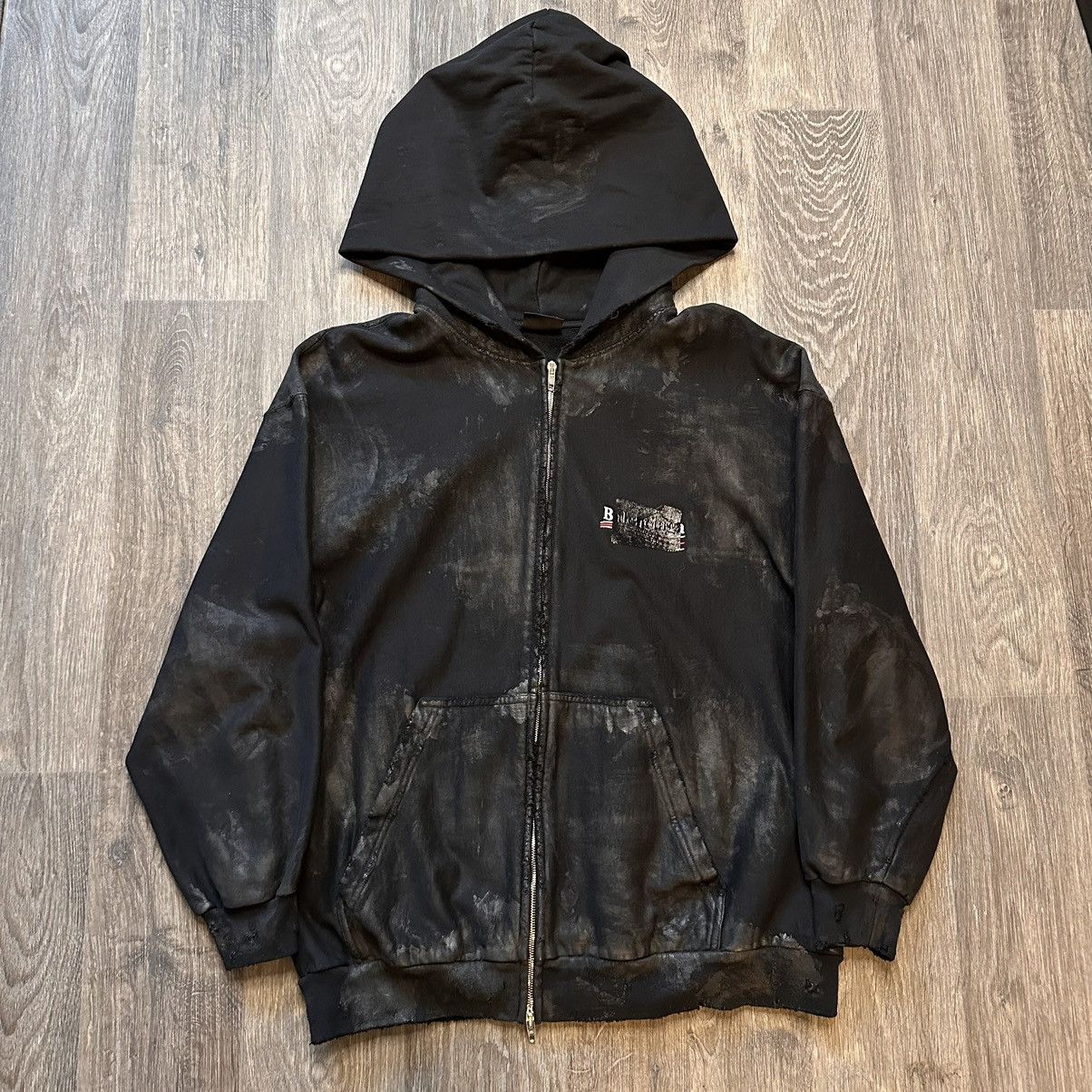 Balenciaga Balenciaga Mud Wash Gaffer Hoodie (retail $1250) | Grailed