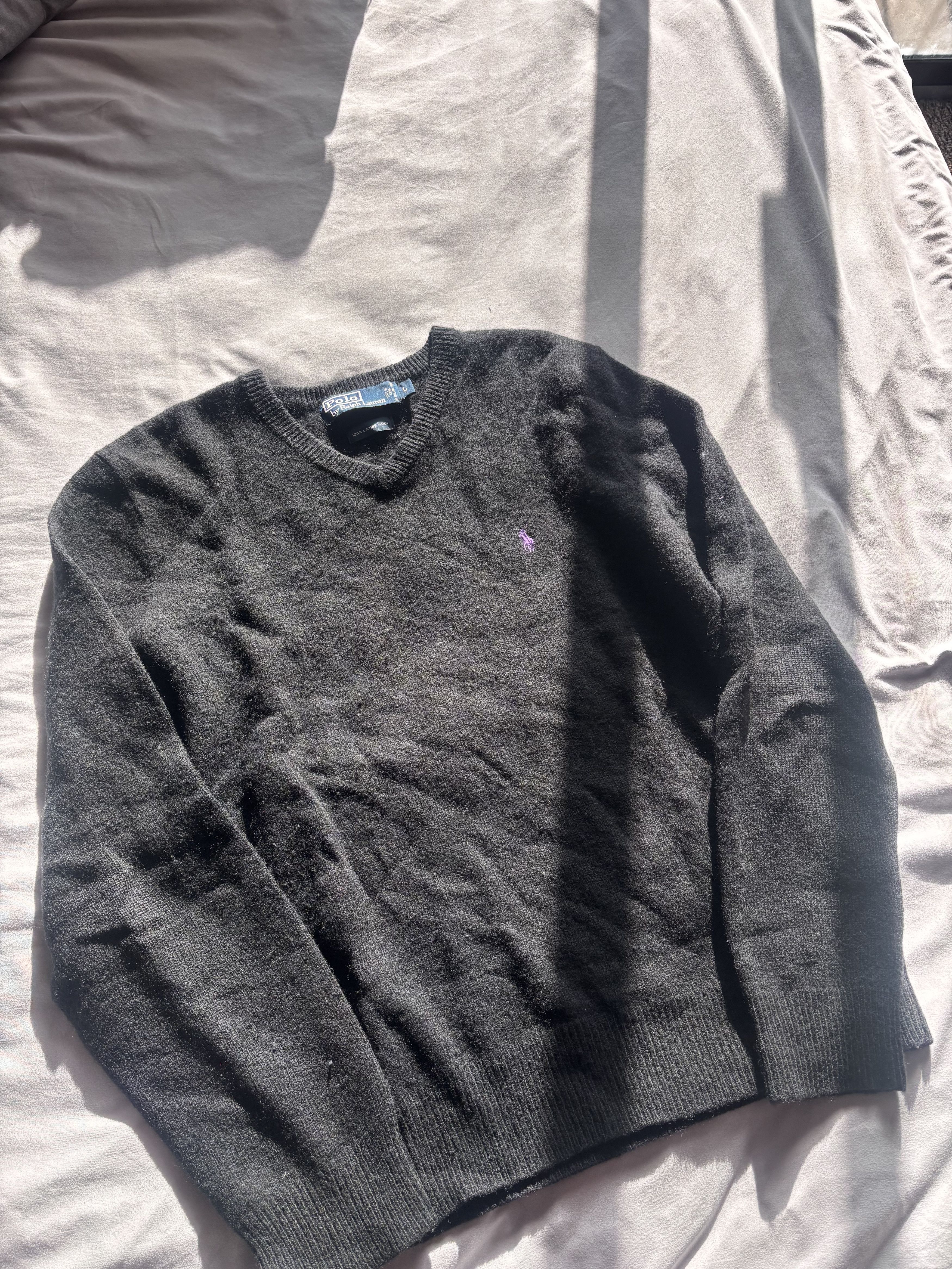 Polo Ralph Lauren Polo Ralph Lauren V-Neck (Charcoal) Size US M / EU 48-50 / 2 - 2 Thumbnail
