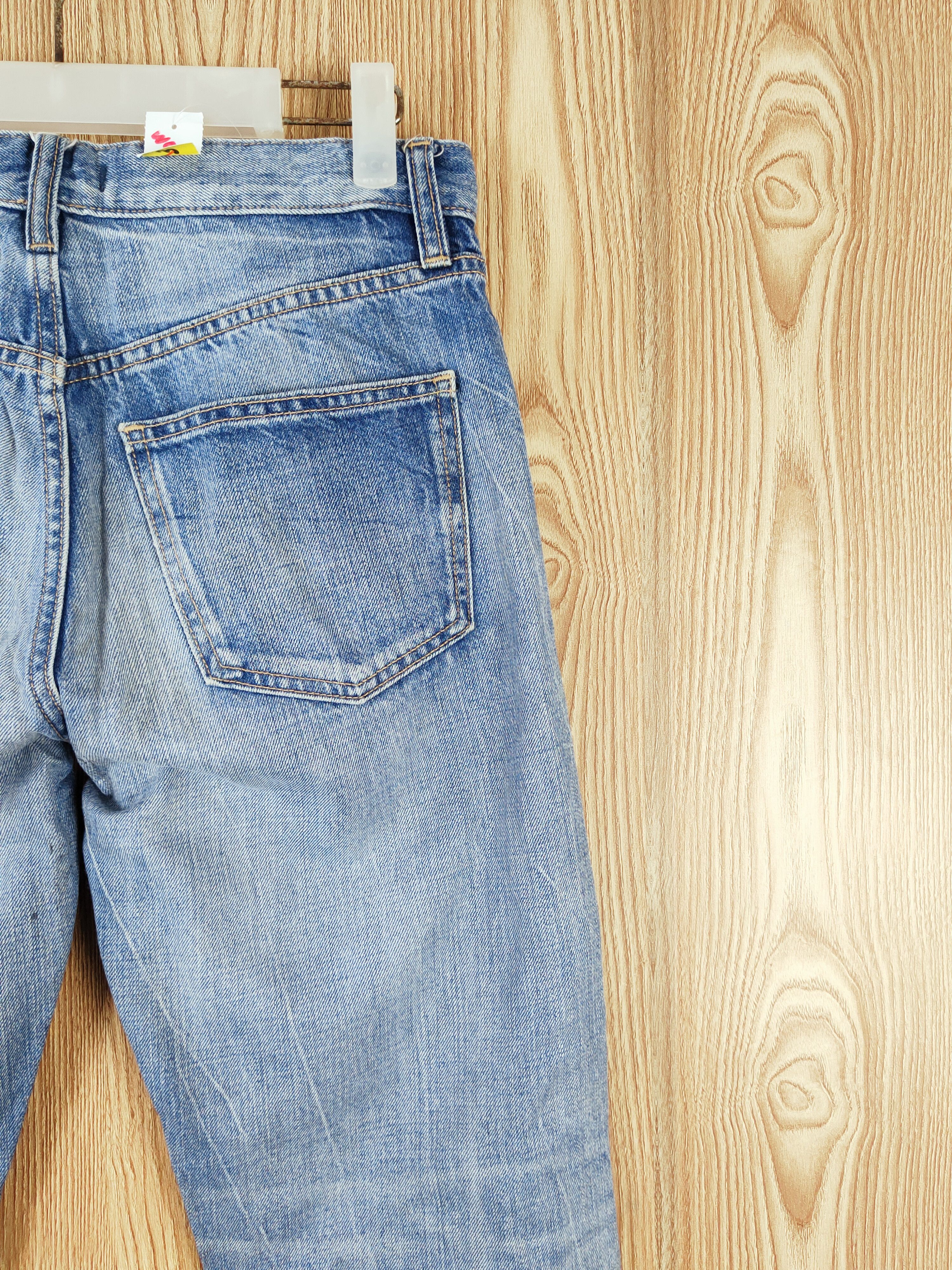 Japanese Brand Uniqlo japan vintage Blue Distressed Ripped Jeans #W532 Size US 30 / EU 46 - 10 Thumbnail