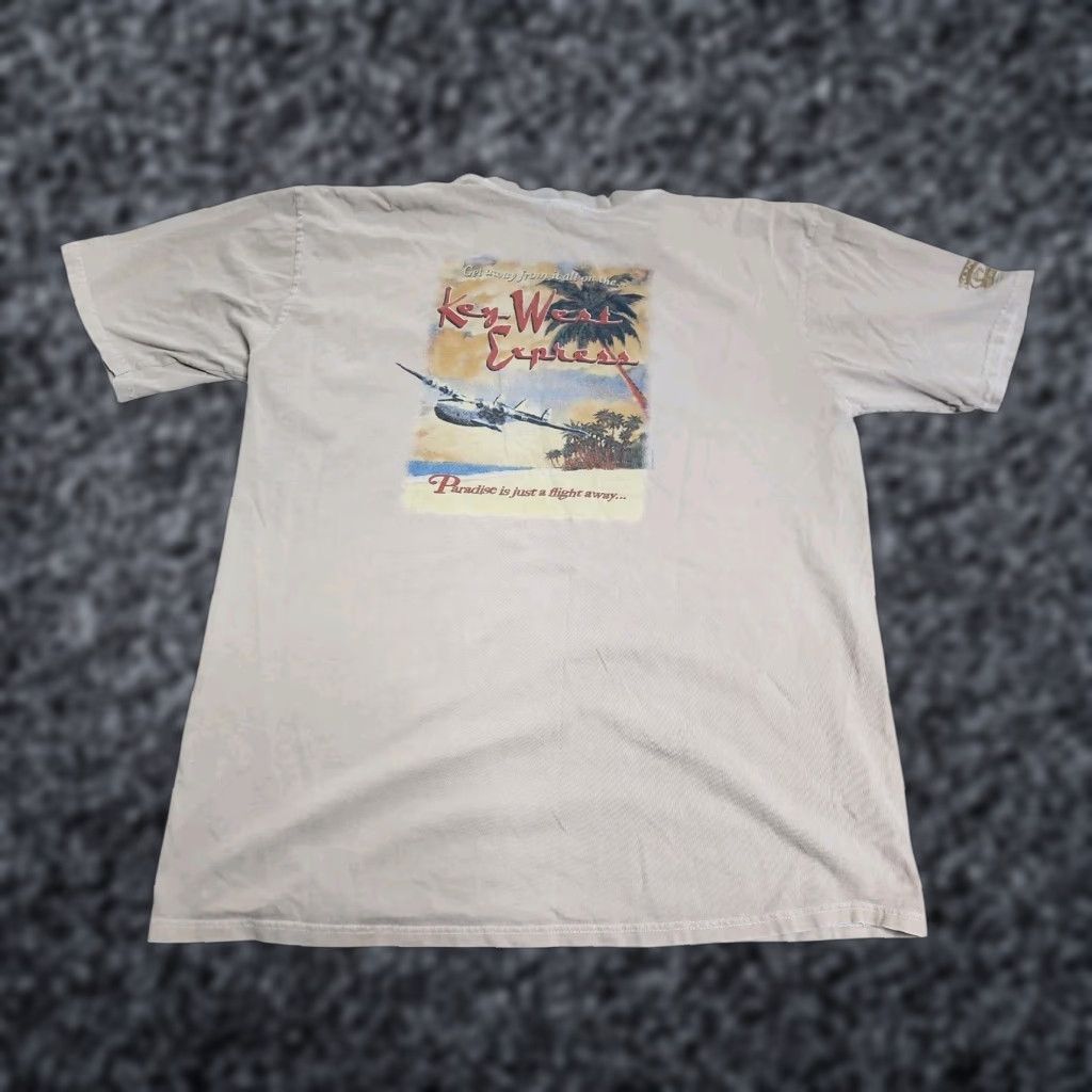 Vintage VINTAGE Crazy Shirts Mens XL T-Shirt Crew Neck Short Sleeve Graphic Print All Seasons Beige Cotton 80s 90s Kona Coffee Dyed Distressed Size US XL / EU 56 / 4 - 1 Thumbnail