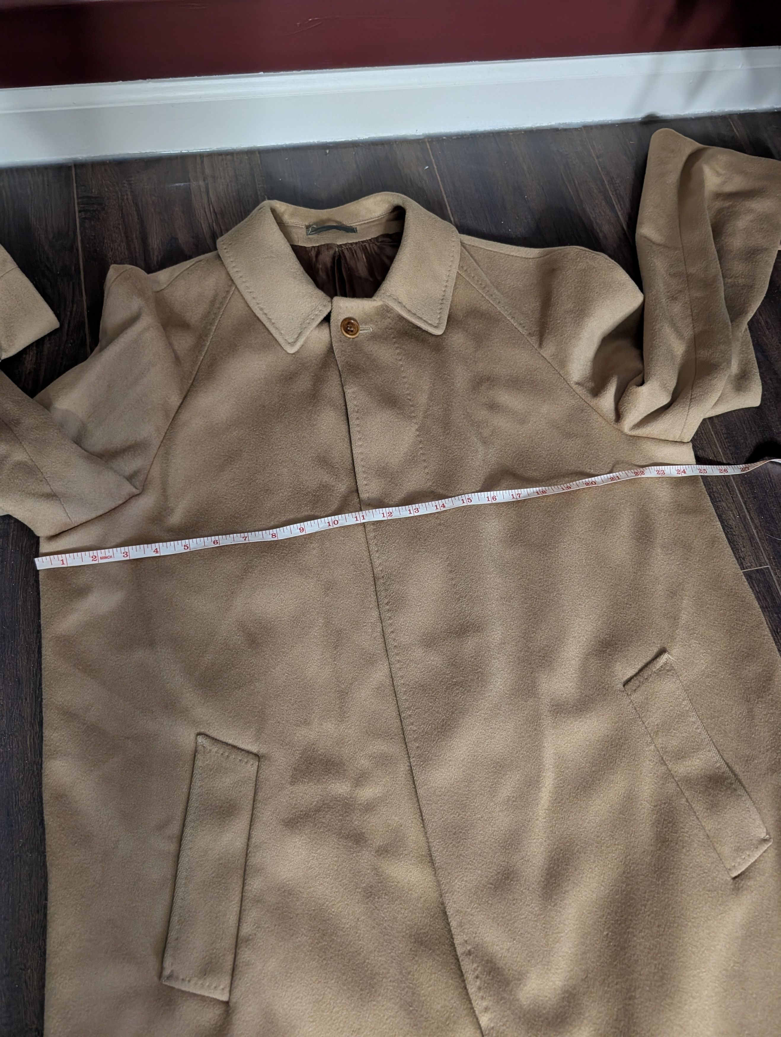 PIACENZA 1833 Piacenza Caesar virgin wool fleece camel overcoat 52R Size US XL / EU 56 / 4 - 17 Thumbnail