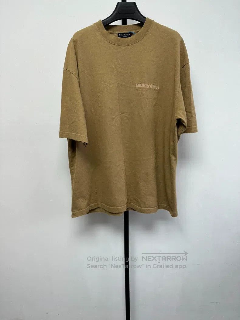 Balenciaga Balenciaga Letter Embroidered Crew Neck Short Sleeve Size US M / EU 48-50 / 2 - 1 Thumbnail