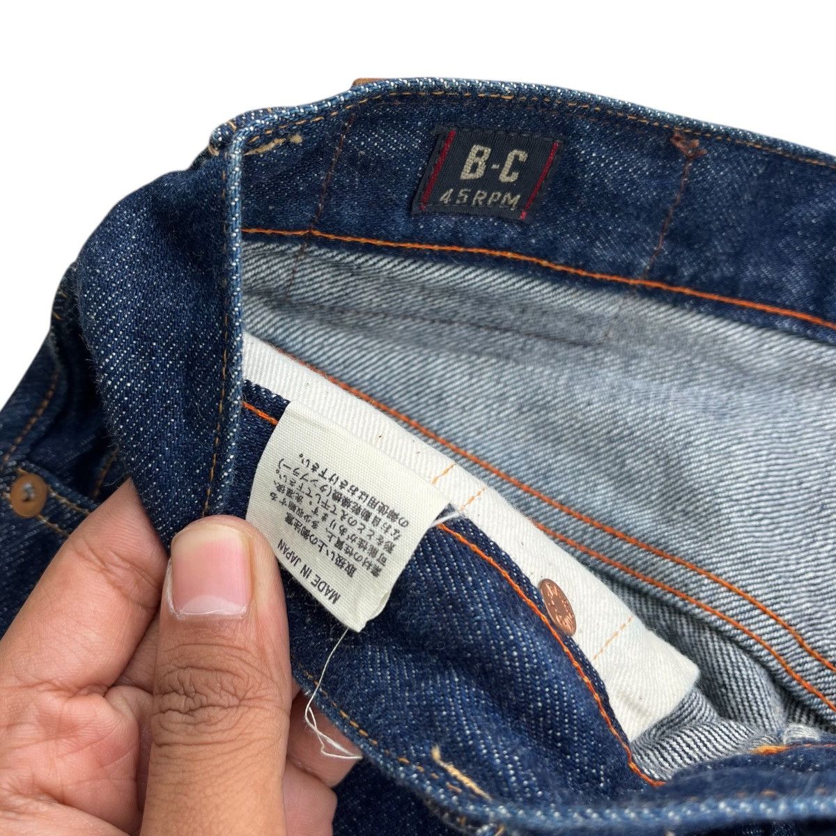 45rpm × Japanese Brand Vintage 45RPM Selvedge Red Line Indigo Denim Pants Size US 29 - 8 Thumbnail