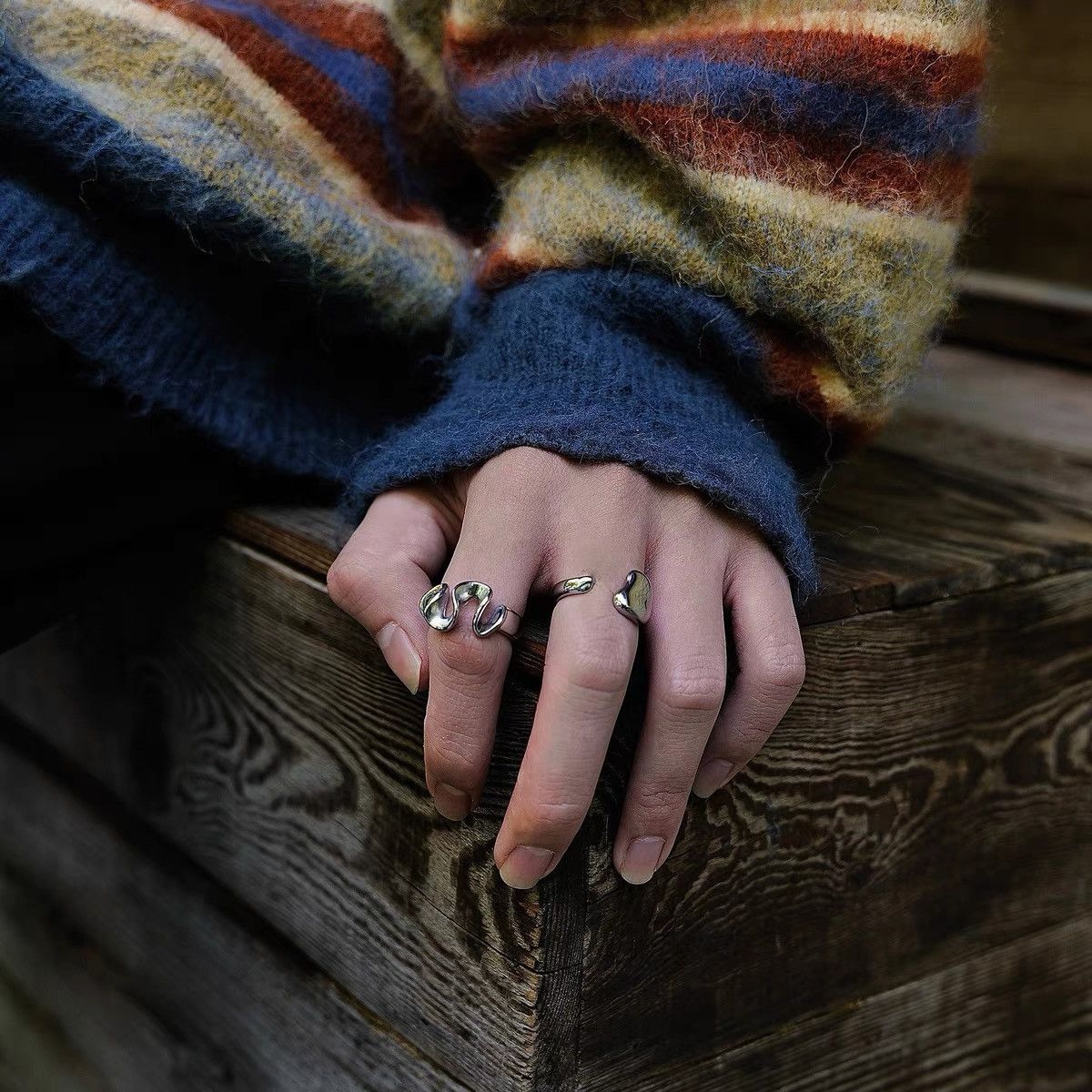 Japanese Brand × Vintage Retro punk rings Size ONE SIZE - 2 Thumbnail