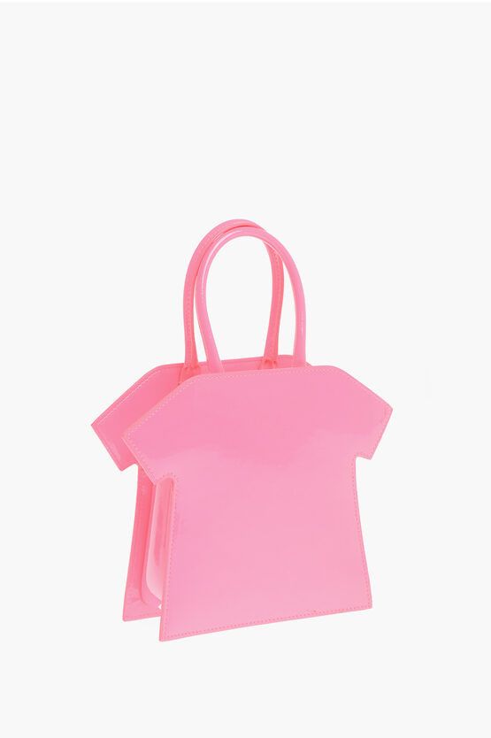 MSGM og1mm0724 Size: OS / Glossy Shoulder Strap Hand Bag in Pink Size ONE SIZE - 2 Thumbnail