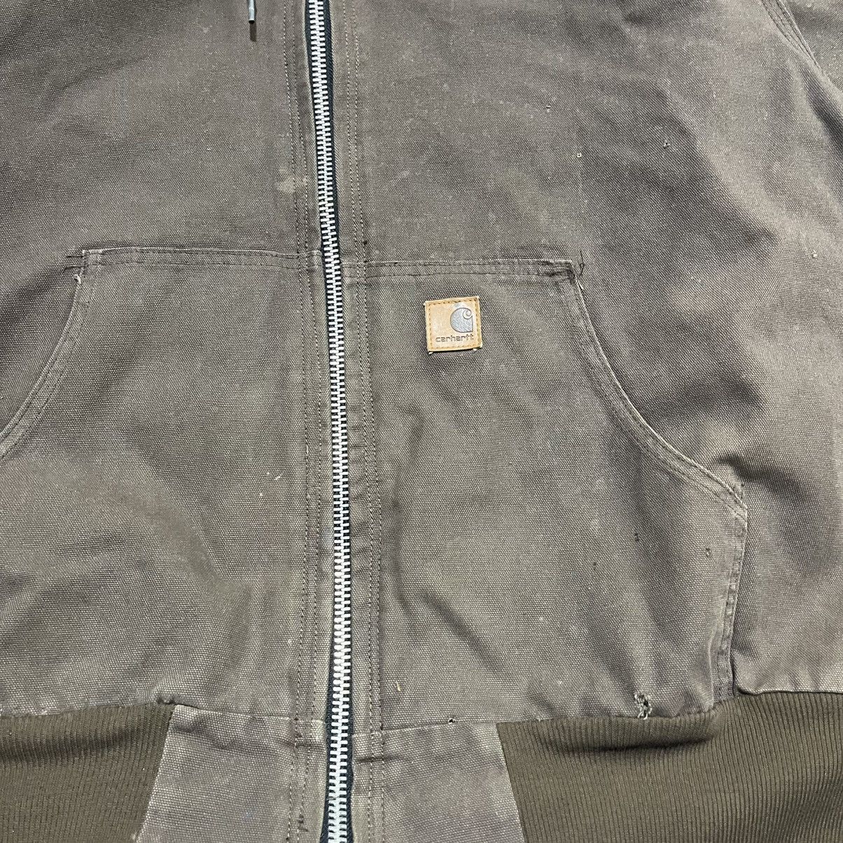 Carhartt VINTAGE CARHARTT BROWN CANVAS WORKWEAR HOODED JACKET SZ XXL Size US XXL / EU 58 / 5 - 5 Thumbnail