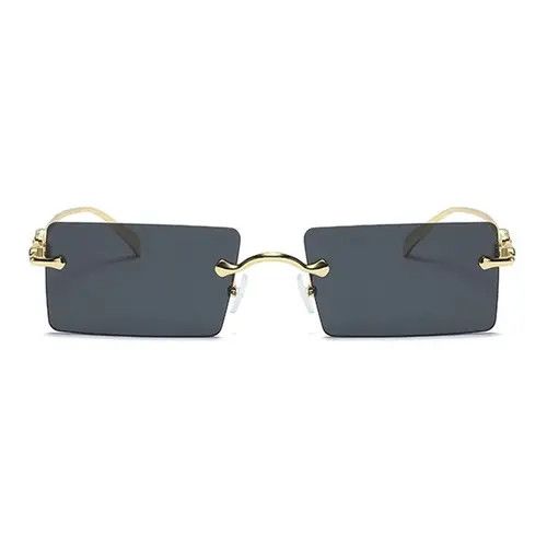 Japanese Brand Dark Gold Frame Glasses Size ONE SIZE - 4 Thumbnail