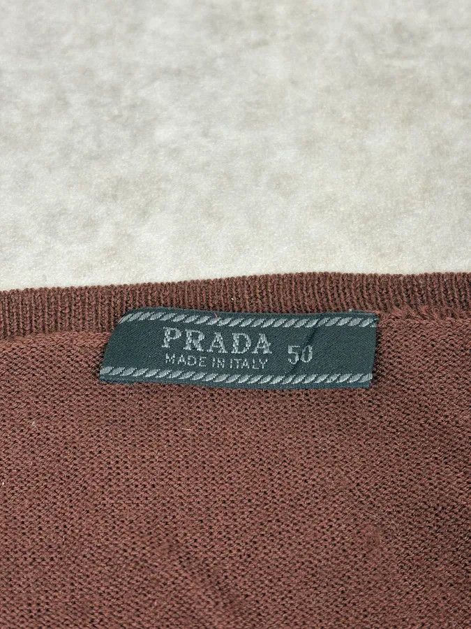 Prada 2000s Prada Brown Minimalist Sweater Size US M / EU 48-50 / 2 - 7 Thumbnail