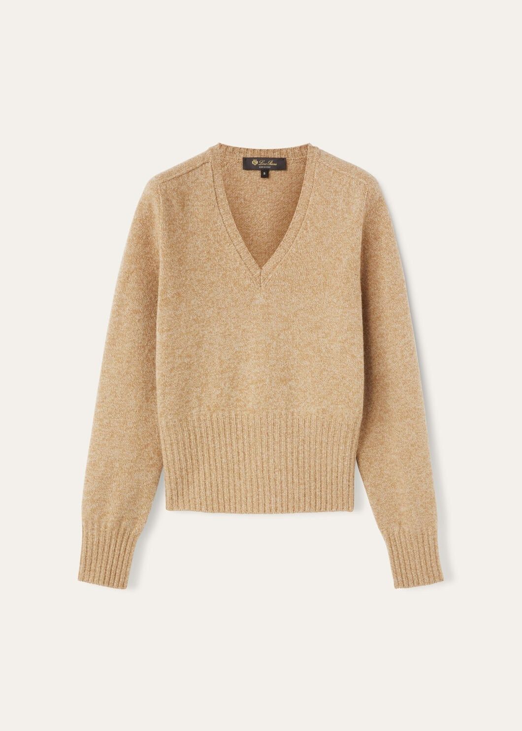 Loro Piana o1w1db10825 FAO6208 Mastallone V-neck Sweater in Camel Size S / US 4 / IT 40 - 1 Thumbnail